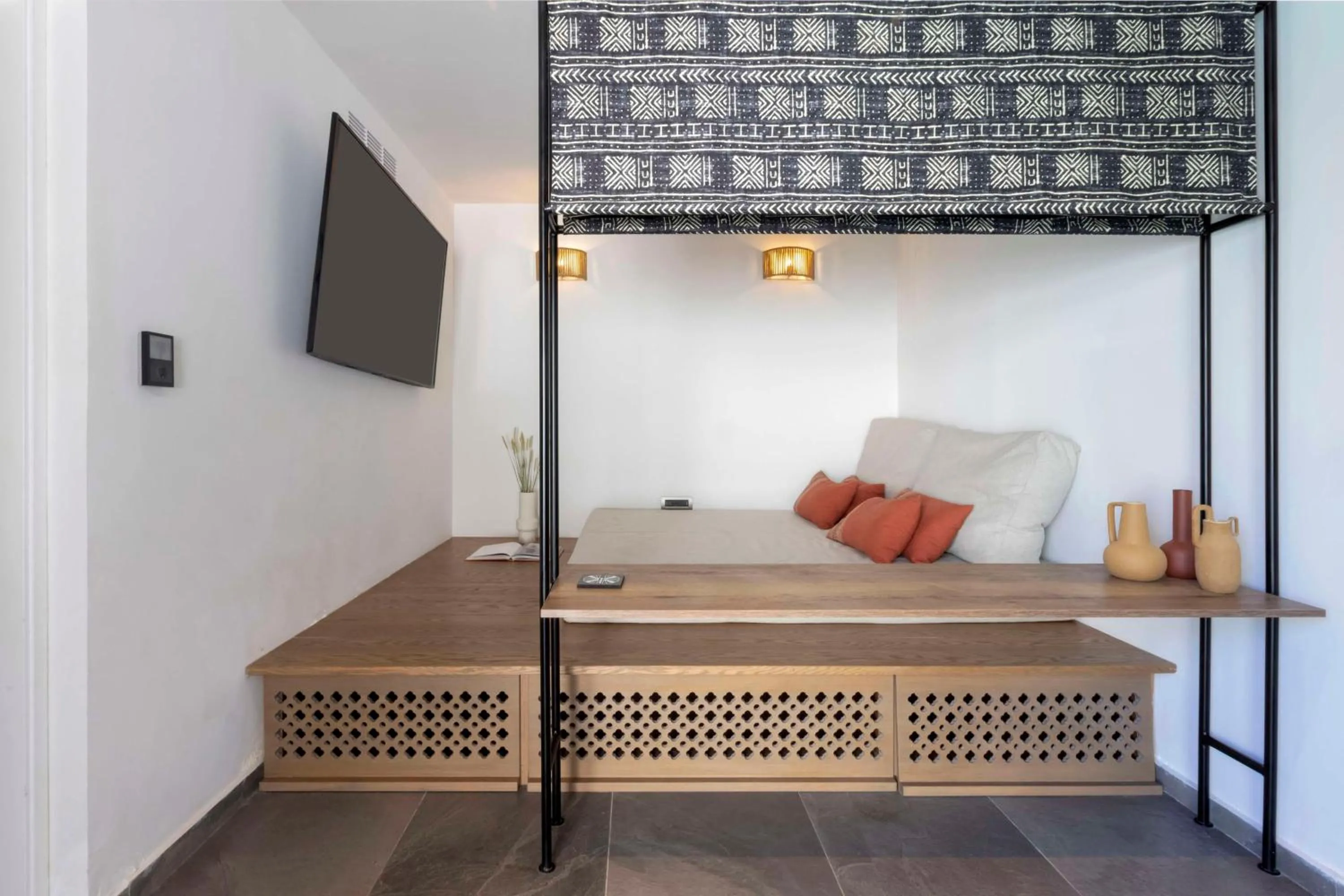 Bed in Lindian Village, Curio Collection by Hilton