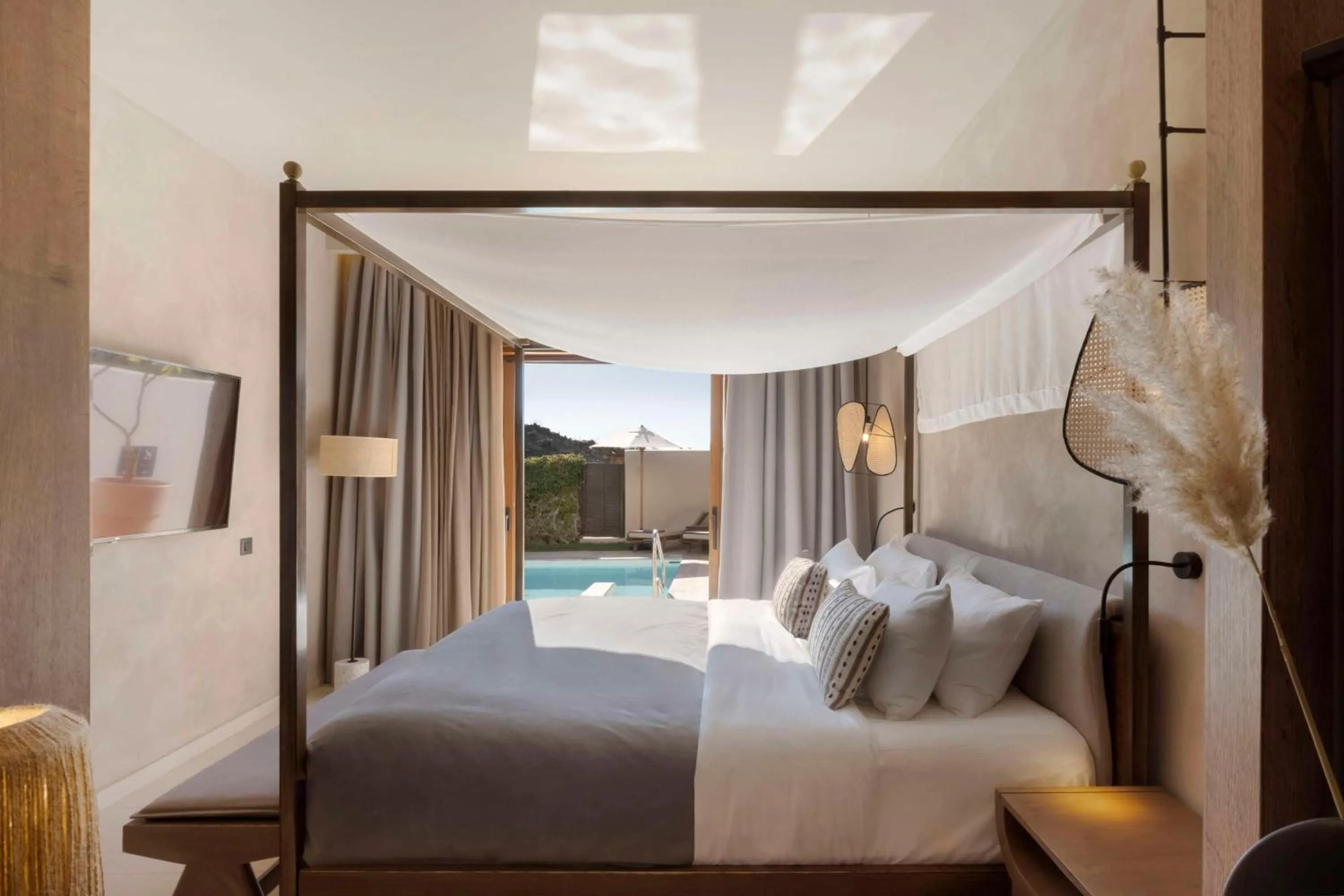 Bed in Lindian Village, Curio Collection by Hilton