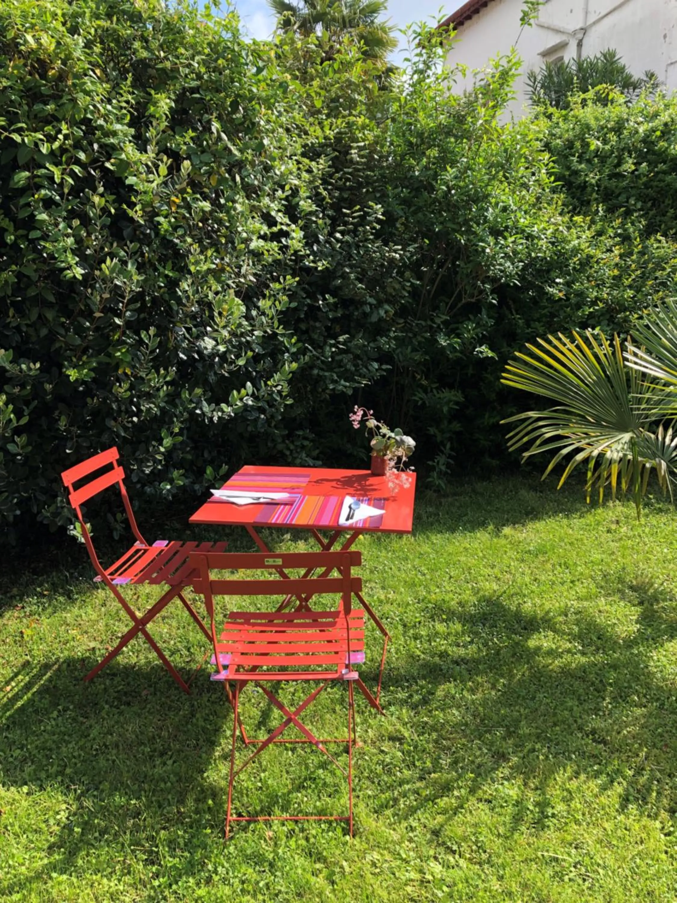 Patio in Hôtel Ursula