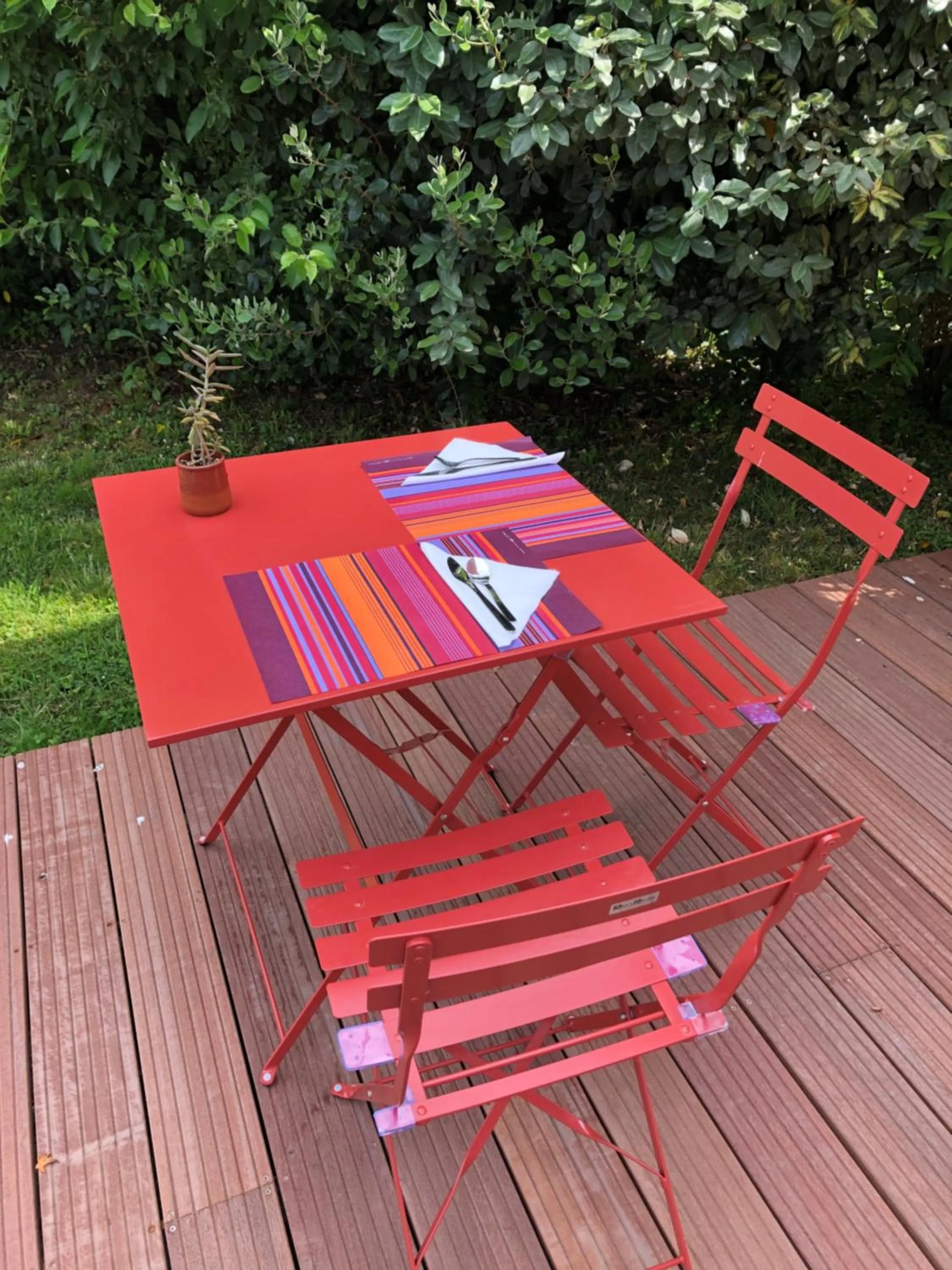 Patio in Hôtel Ursula