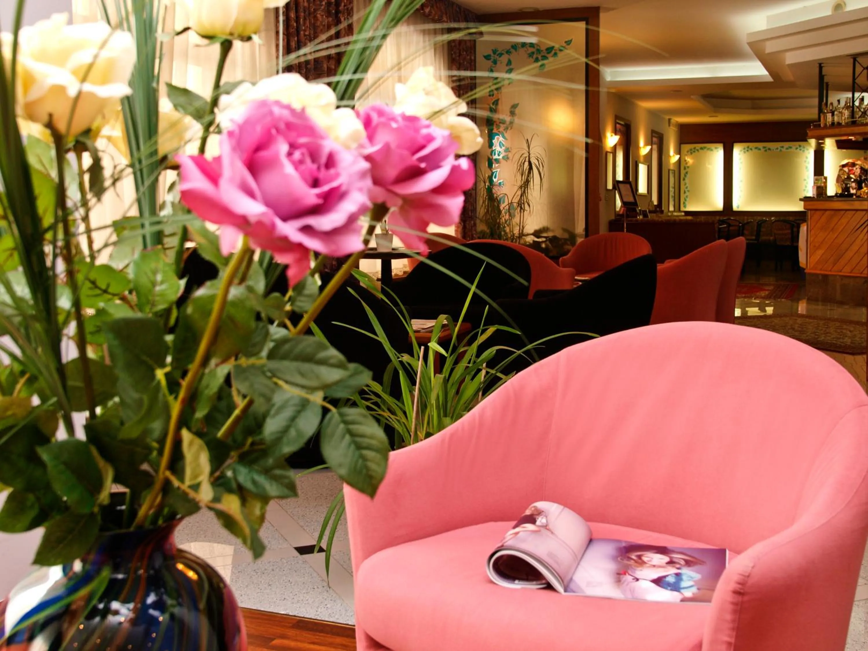 Communal lounge/ TV room in Hotel Villa Rosa