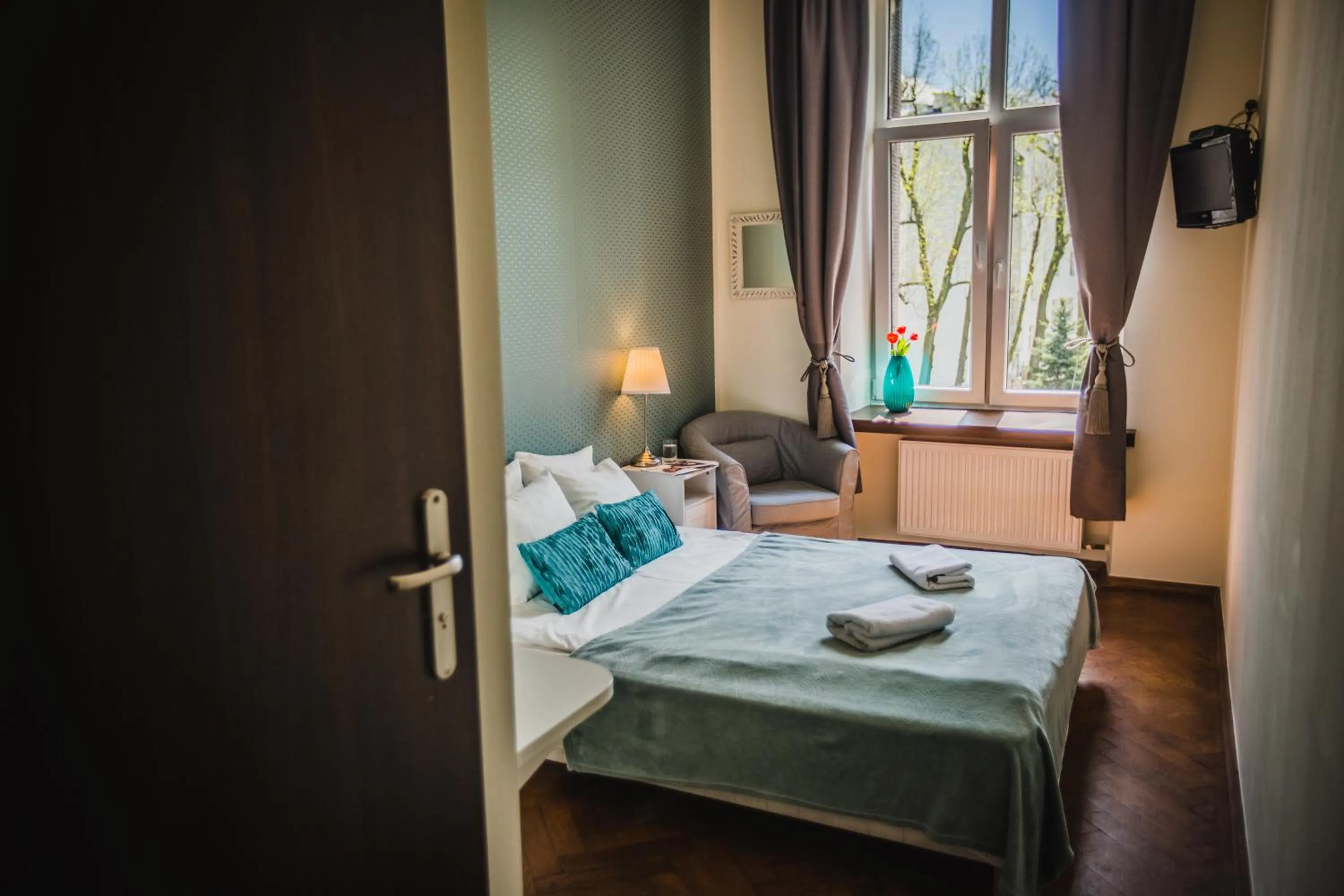 Bed in Angel House Aparthotel