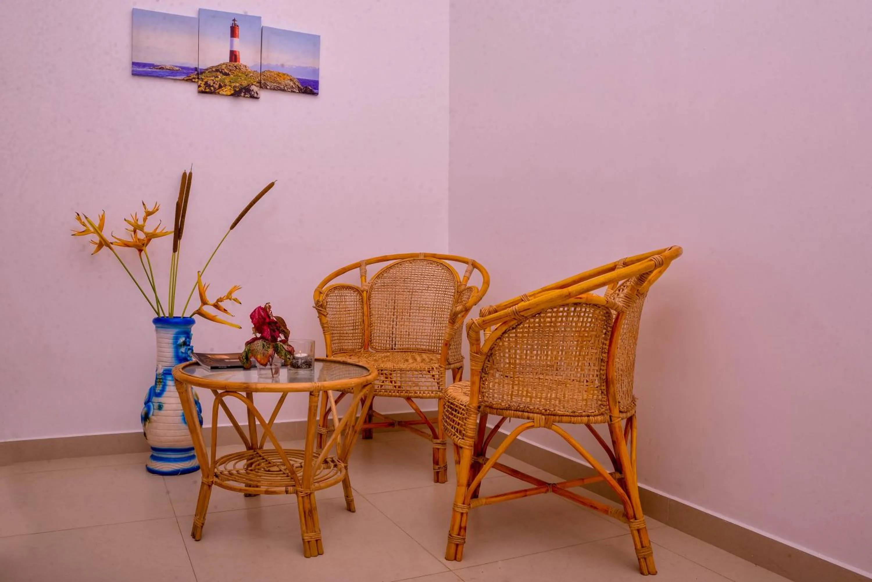 Seating area in The Swiss Lankan