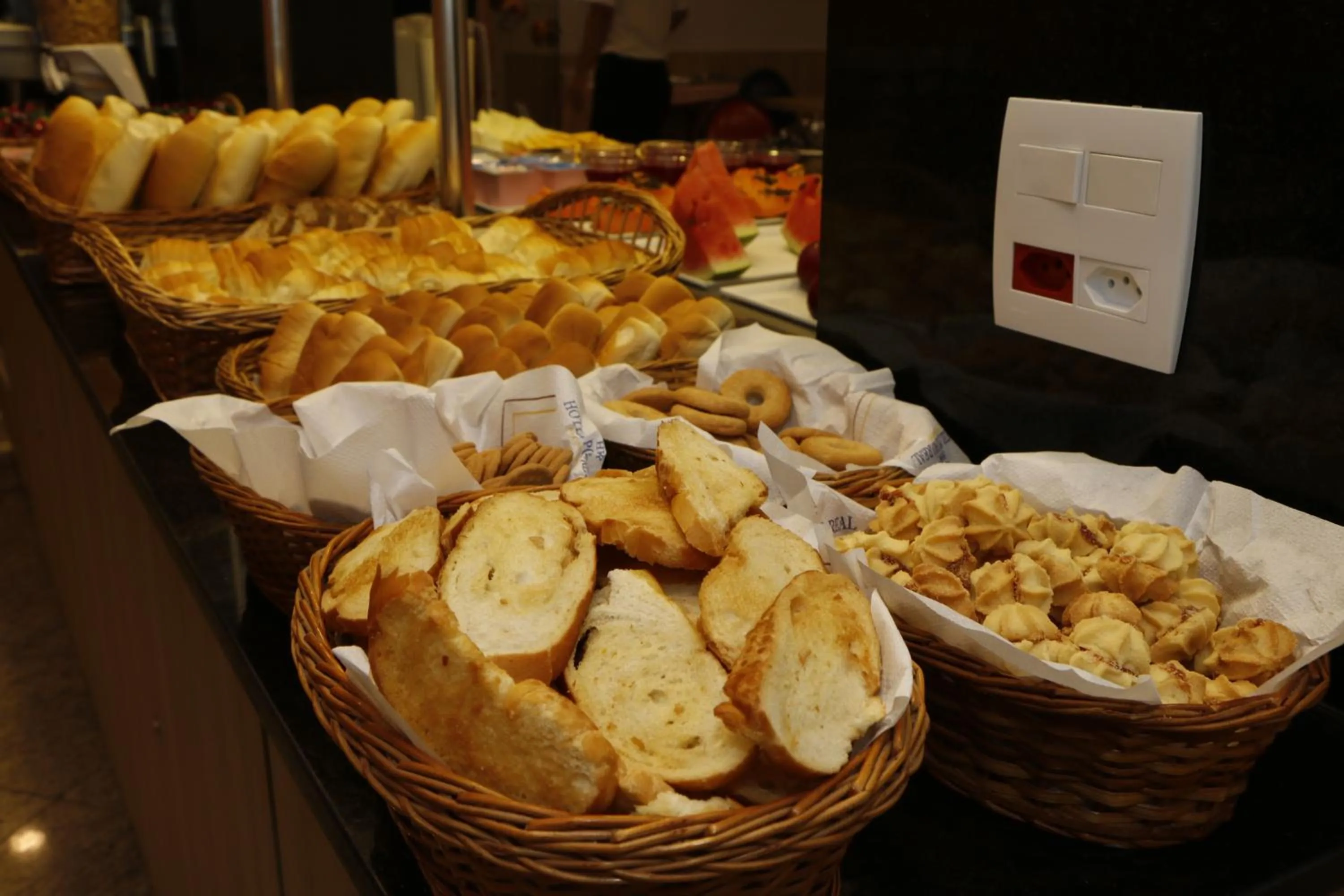 Buffet breakfast in Hotel Pouso Real