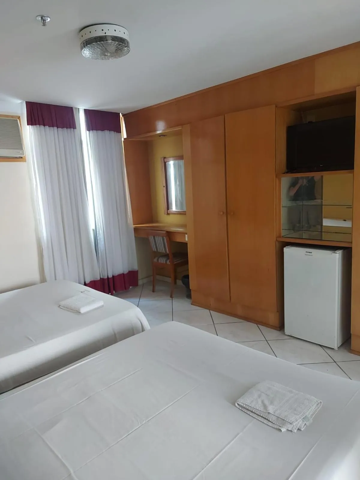 Bed in Hotel Pouso Real