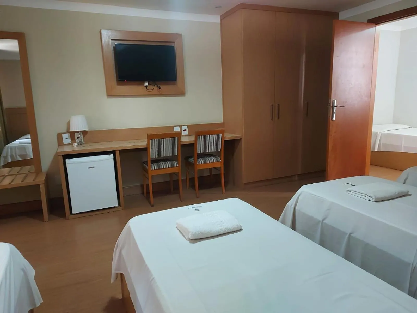 Bed in Hotel Pouso Real