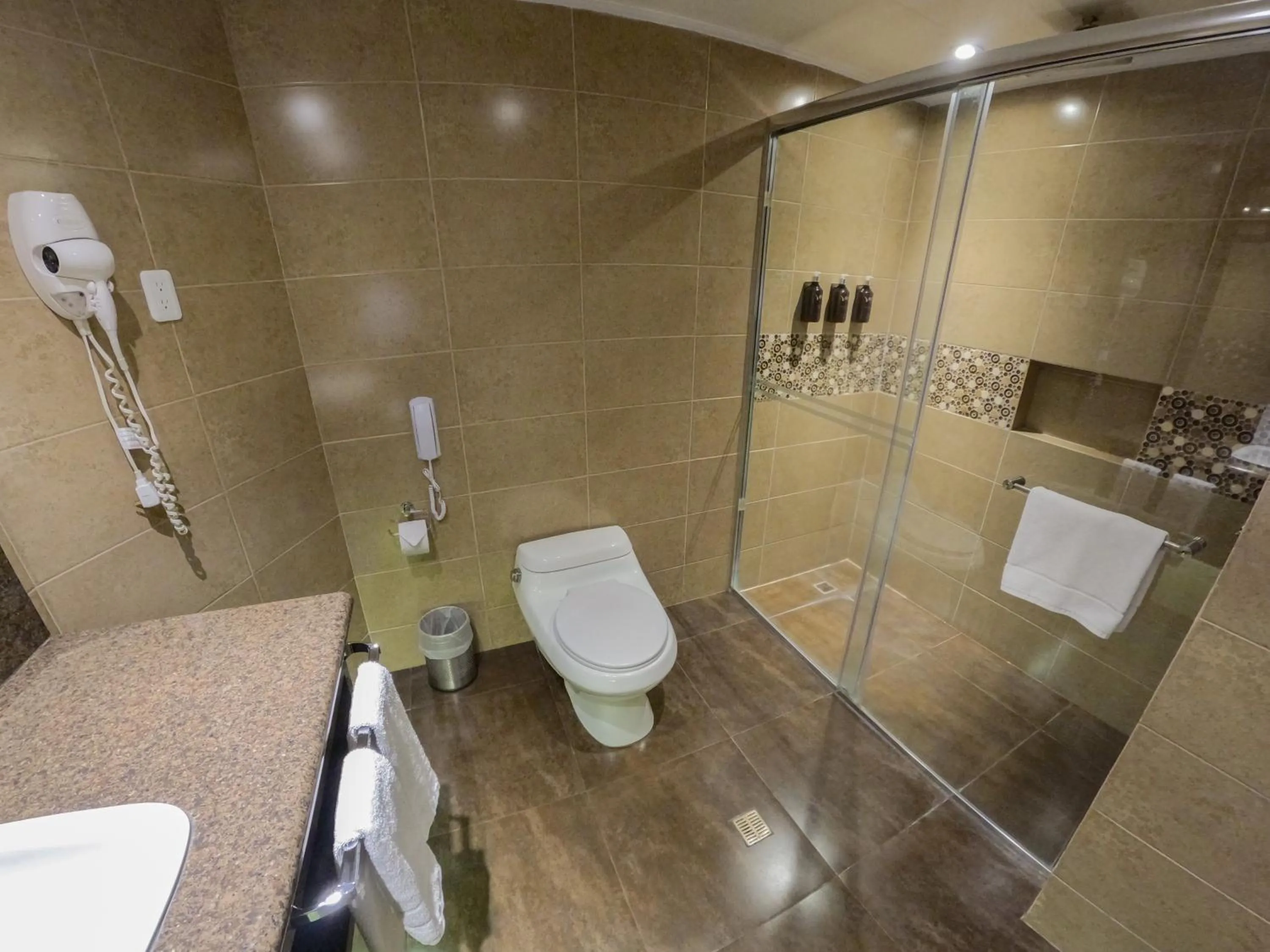 Shower in Mercure Alameda Quito