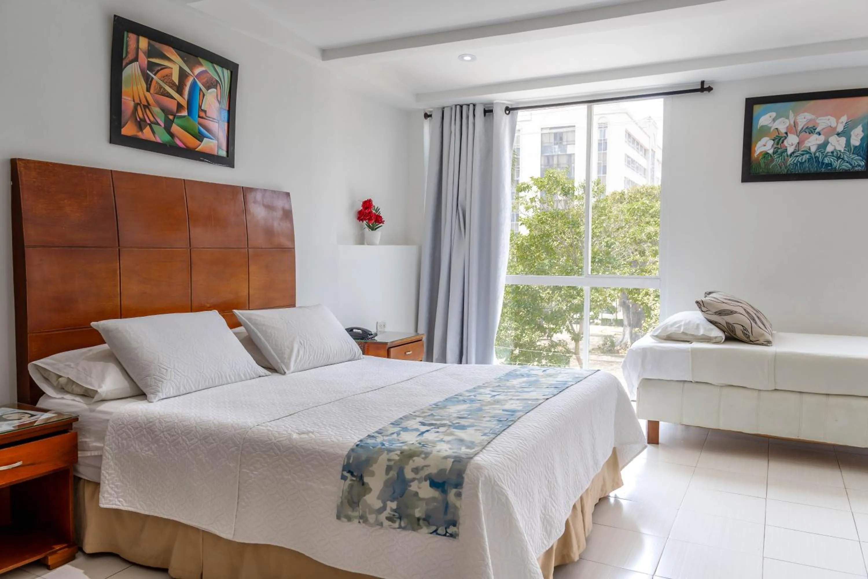 Bed in Hotel Coral Reef Cartagena