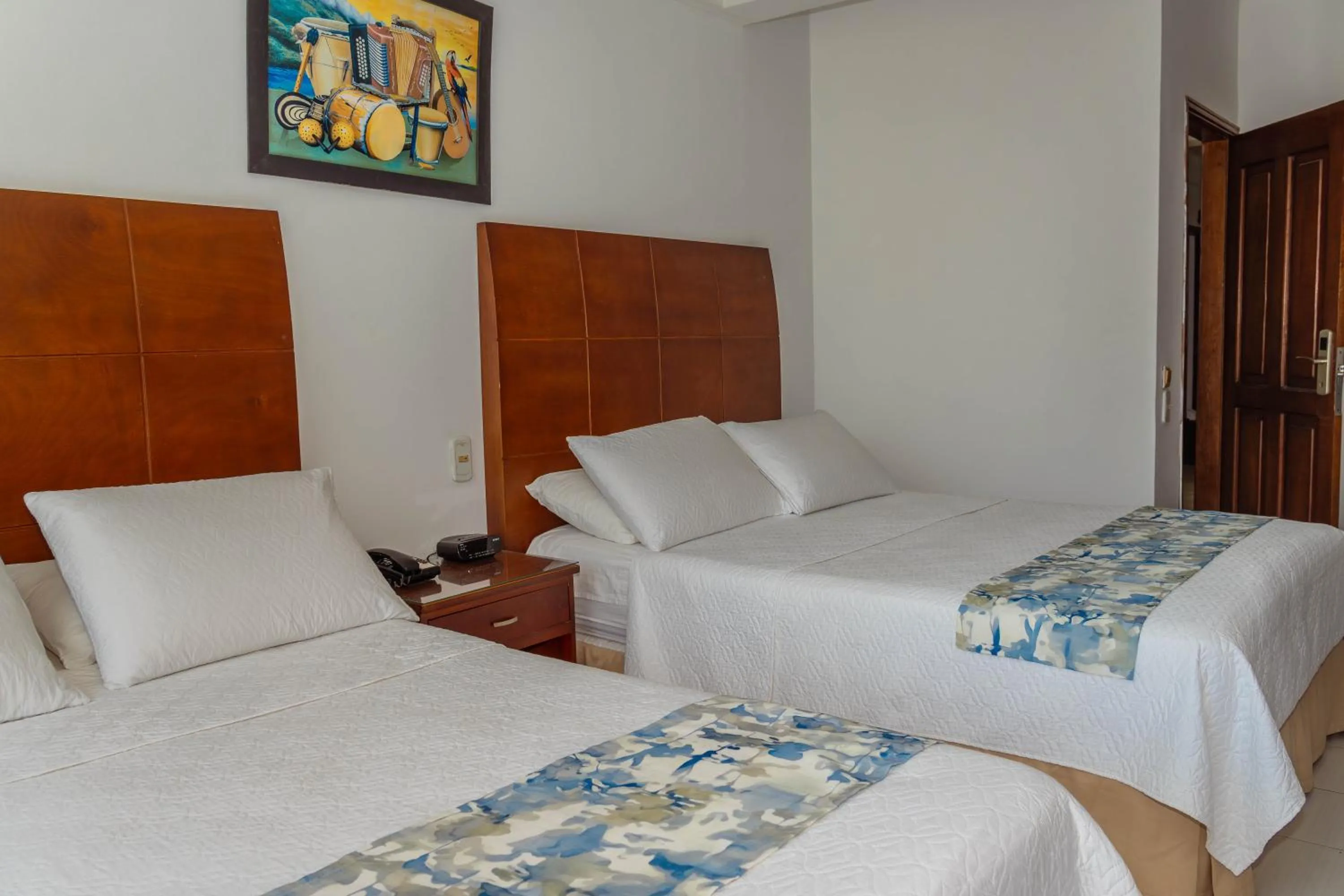 Bed in Hotel Coral Reef Cartagena