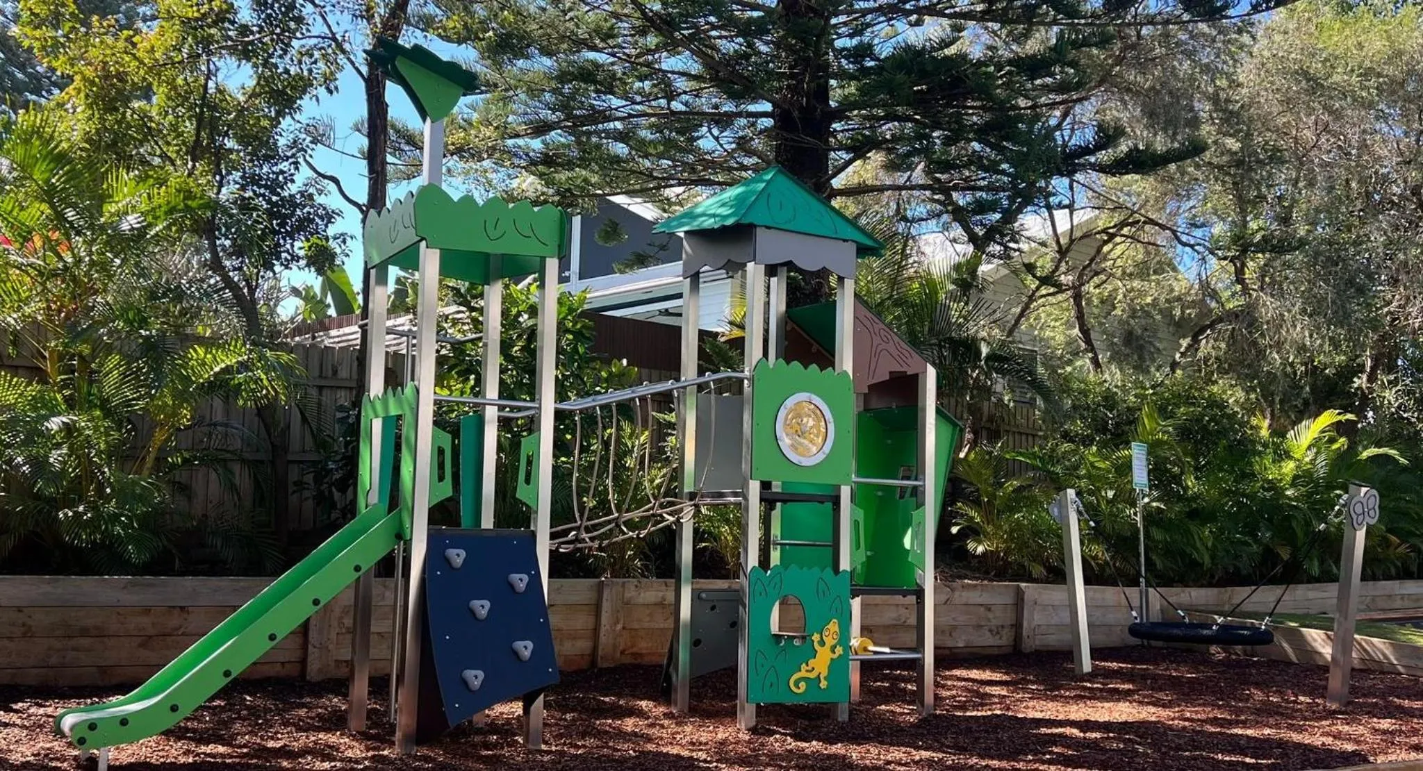Children play ground in Flynns on Surf Beach Villas