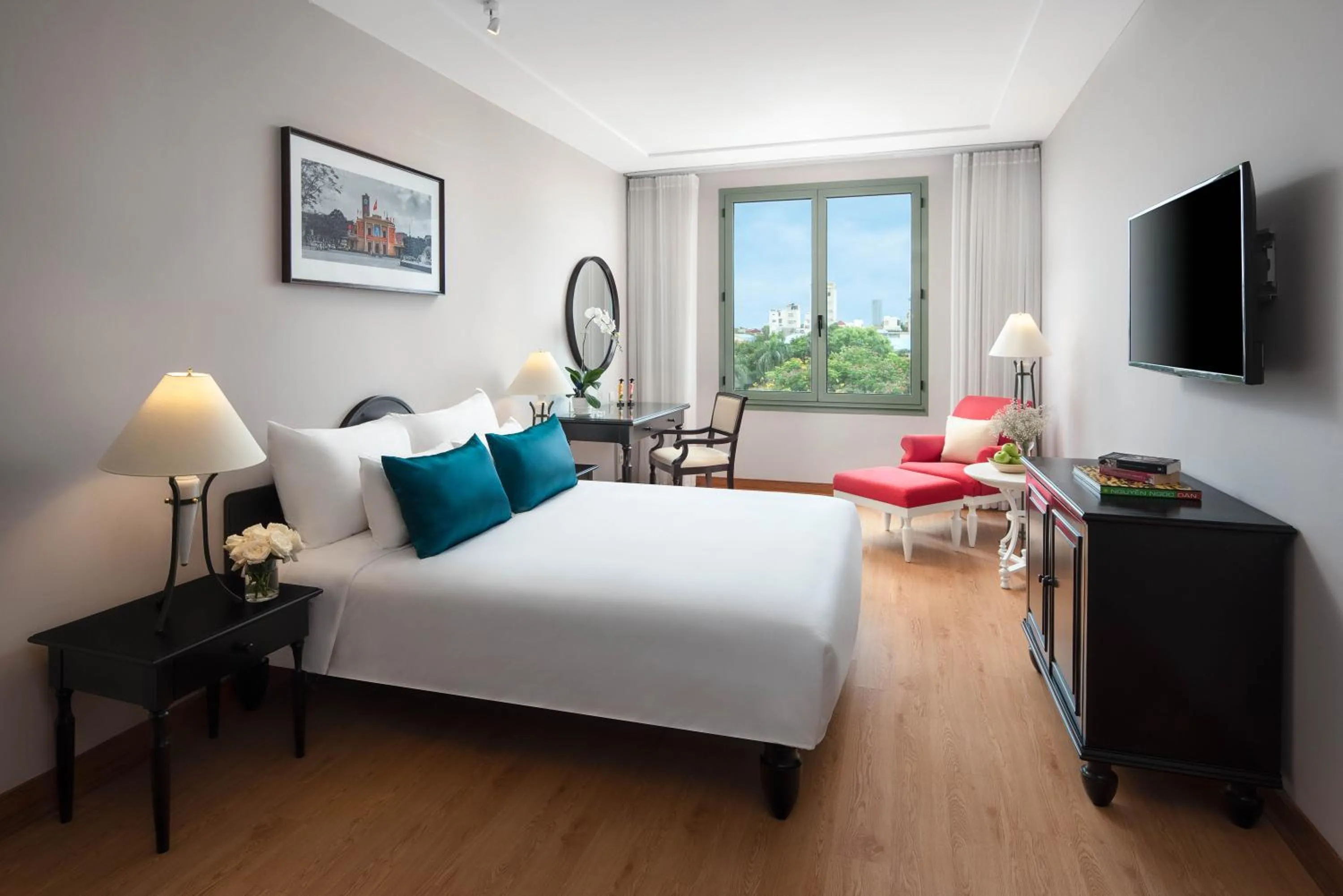 TV and multimedia, Bed in Hai Phong Harbour View Hotel