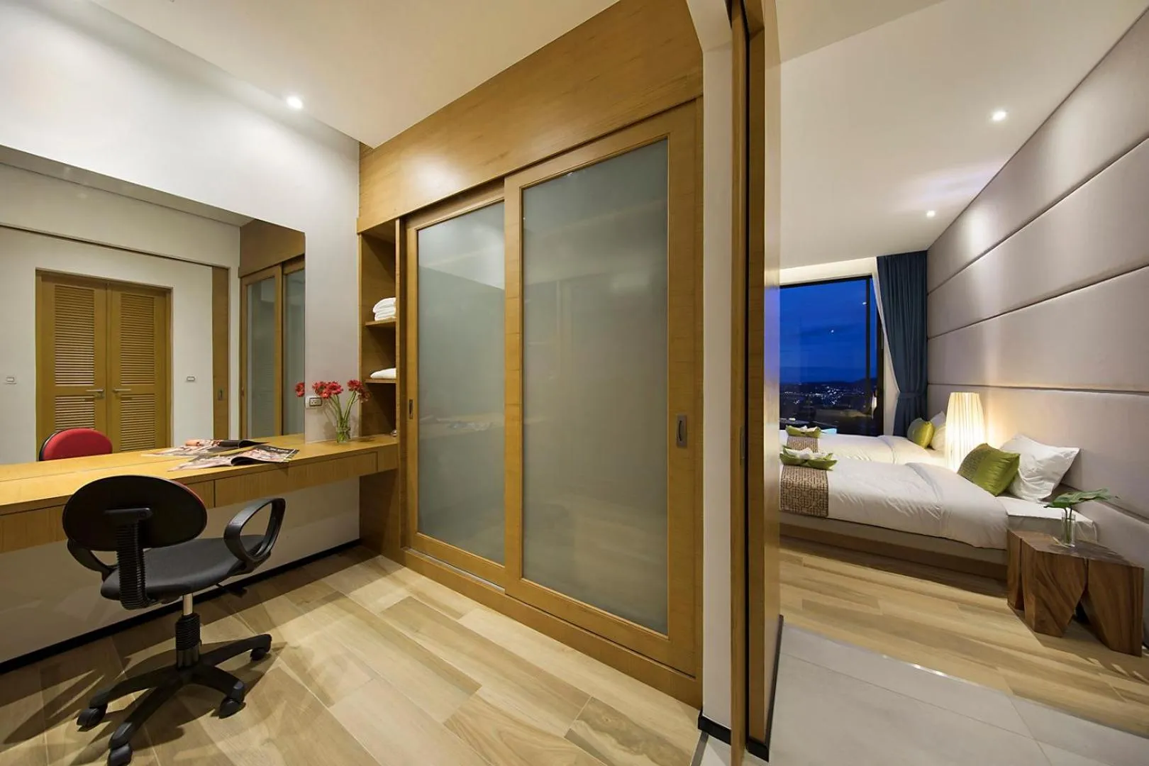 Bed in Samui Sea Star Villa