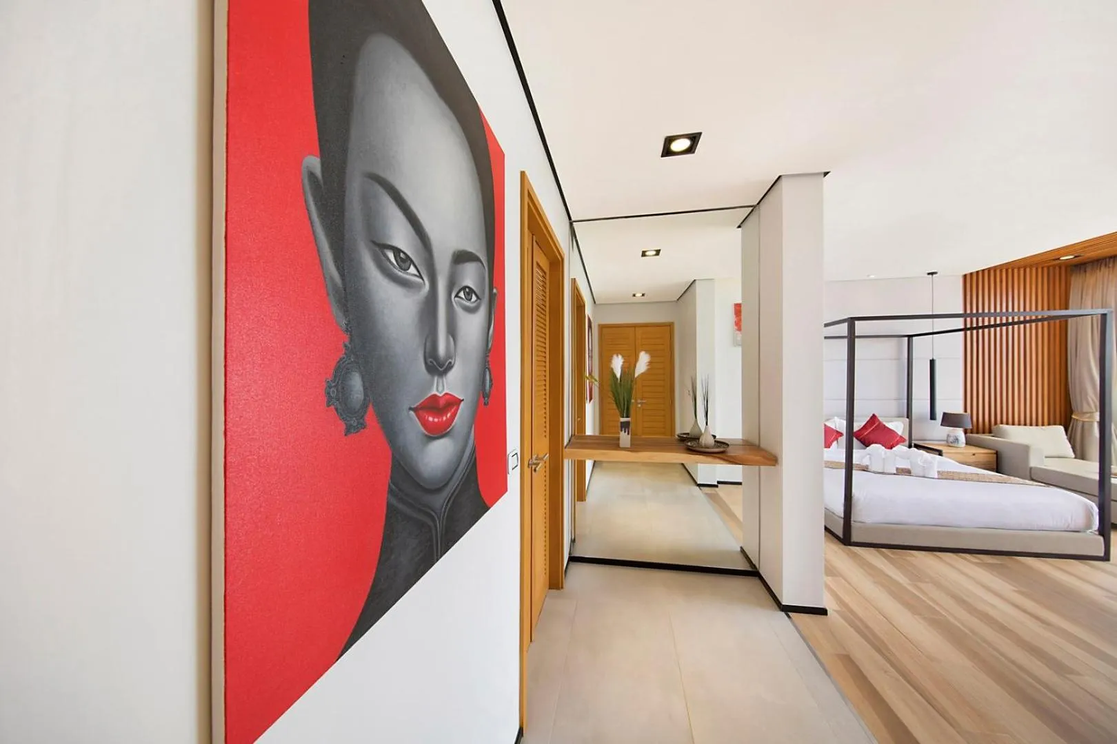 Bed in Samui Sea Star Villa