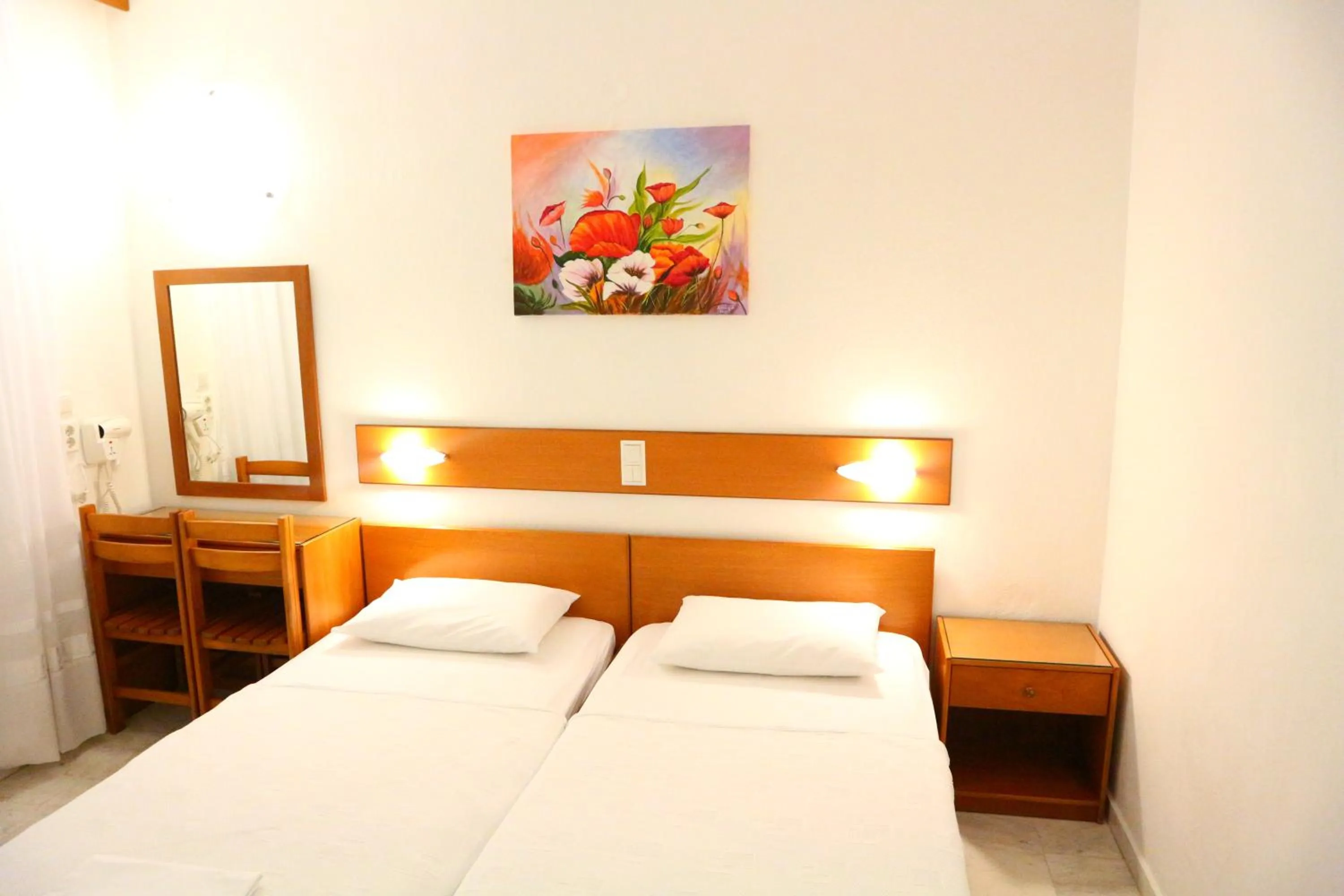 Bed in Danae Hotel