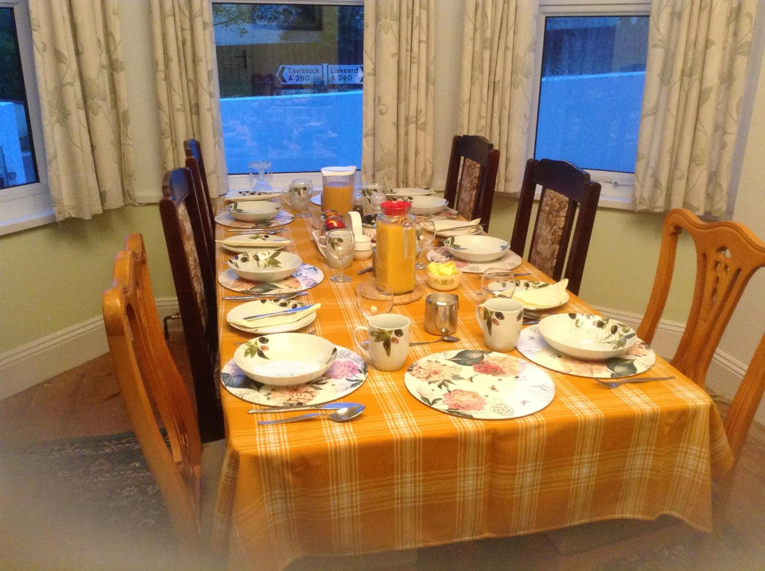 Dining area in Drakewalls Bed And Breakfast