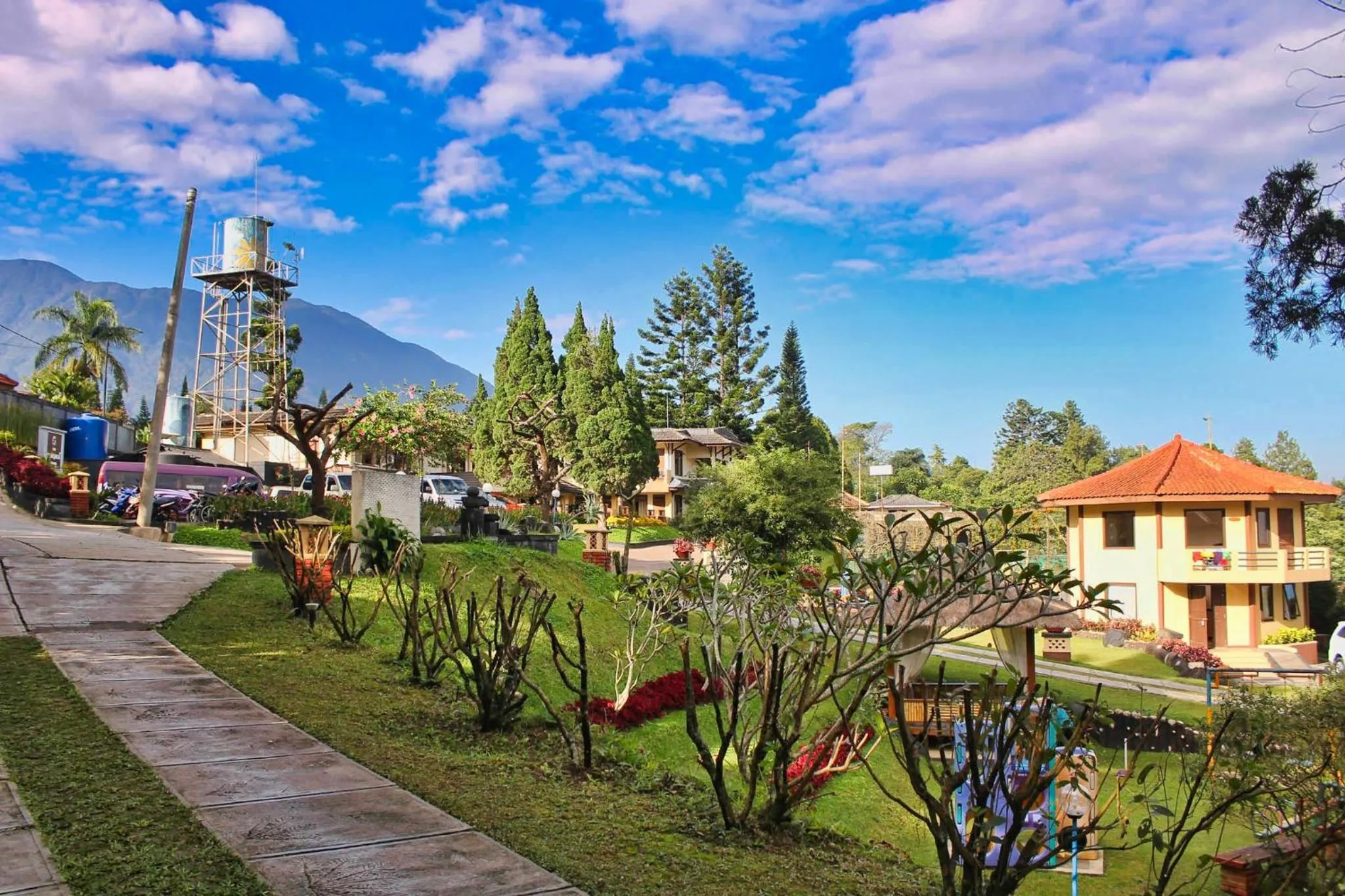 Garden view in The Jayakarta Cisarua