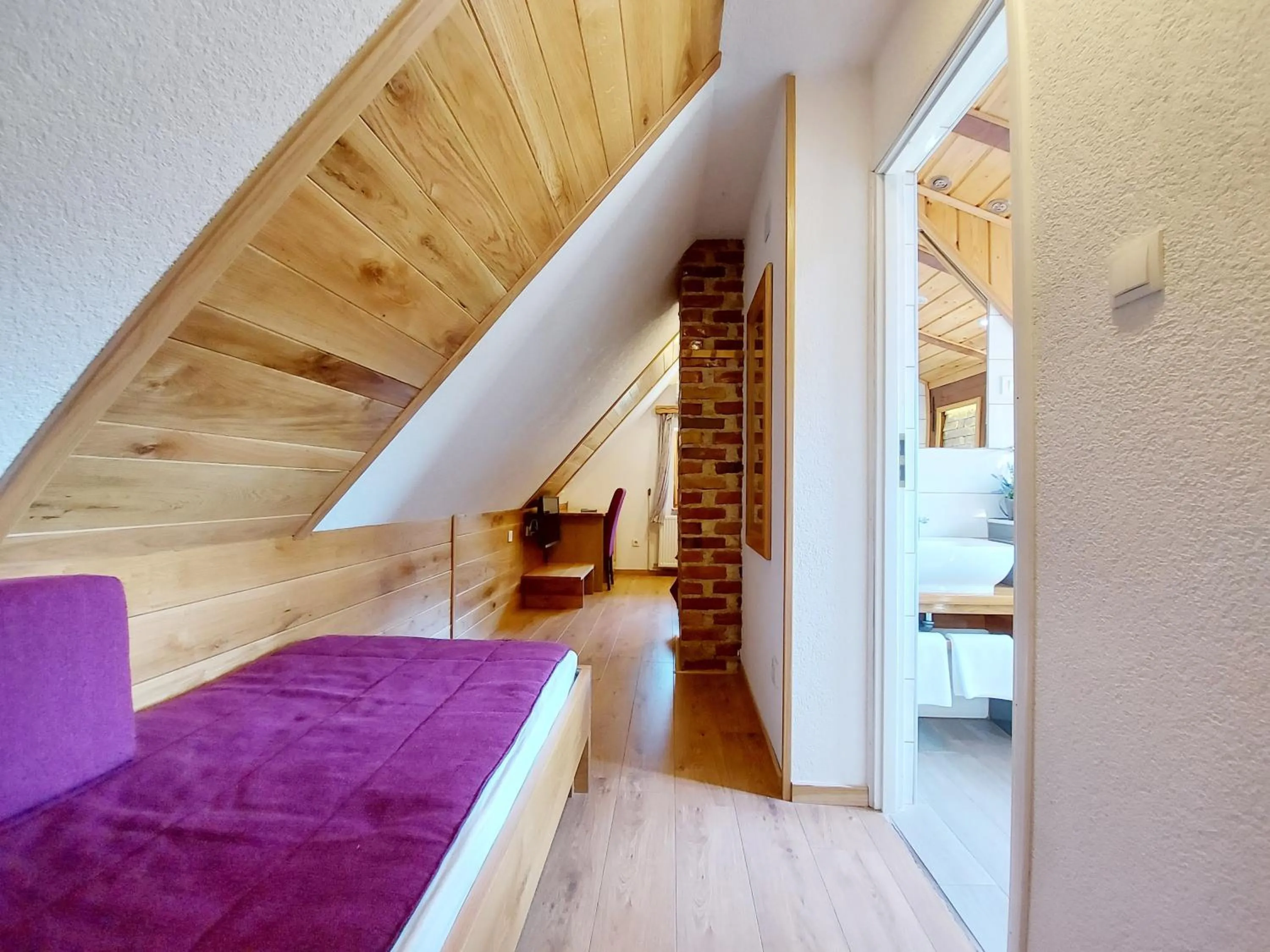 Bed in Plitvice Ethno House