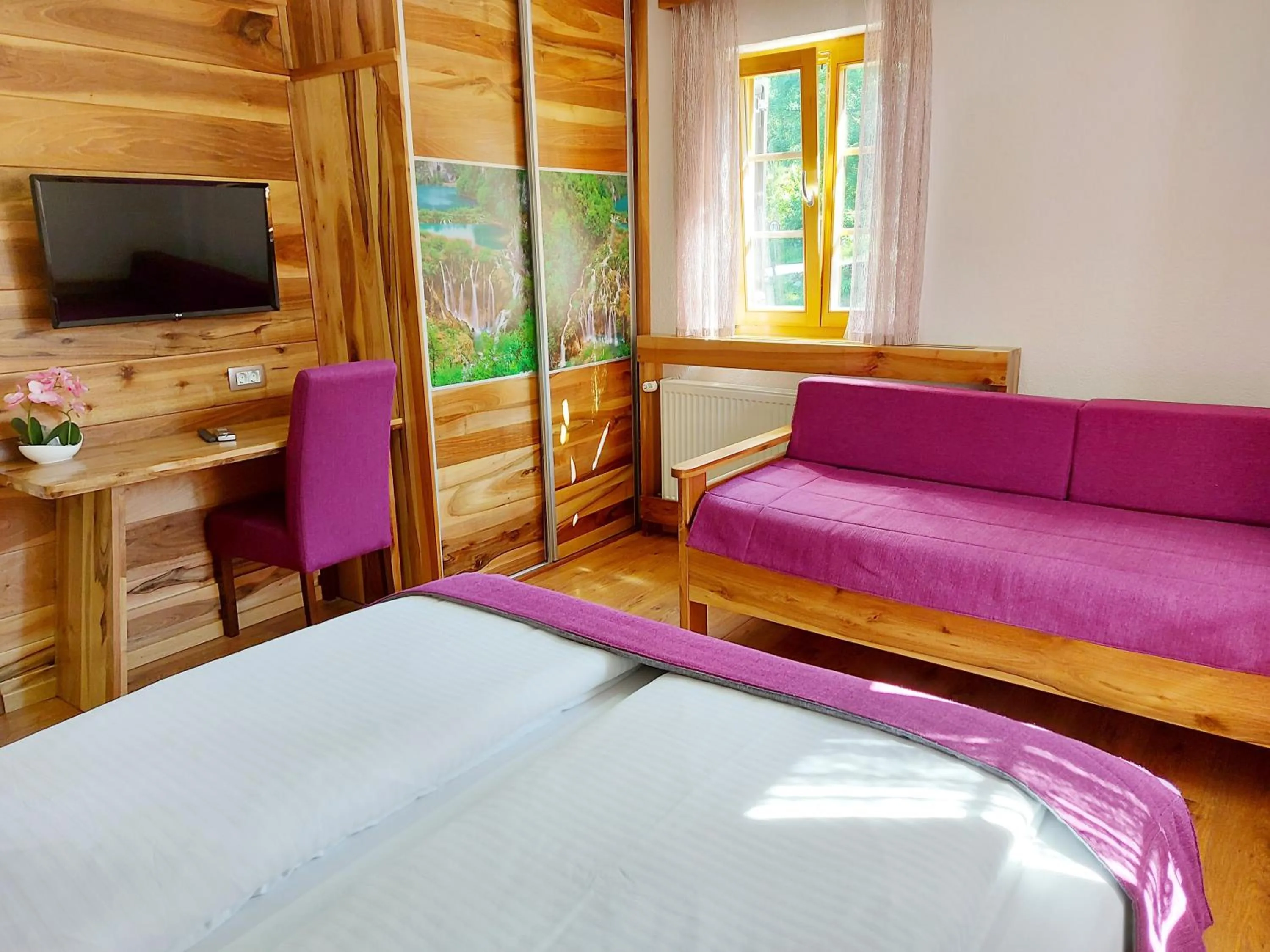 Bed in Plitvice Ethno House