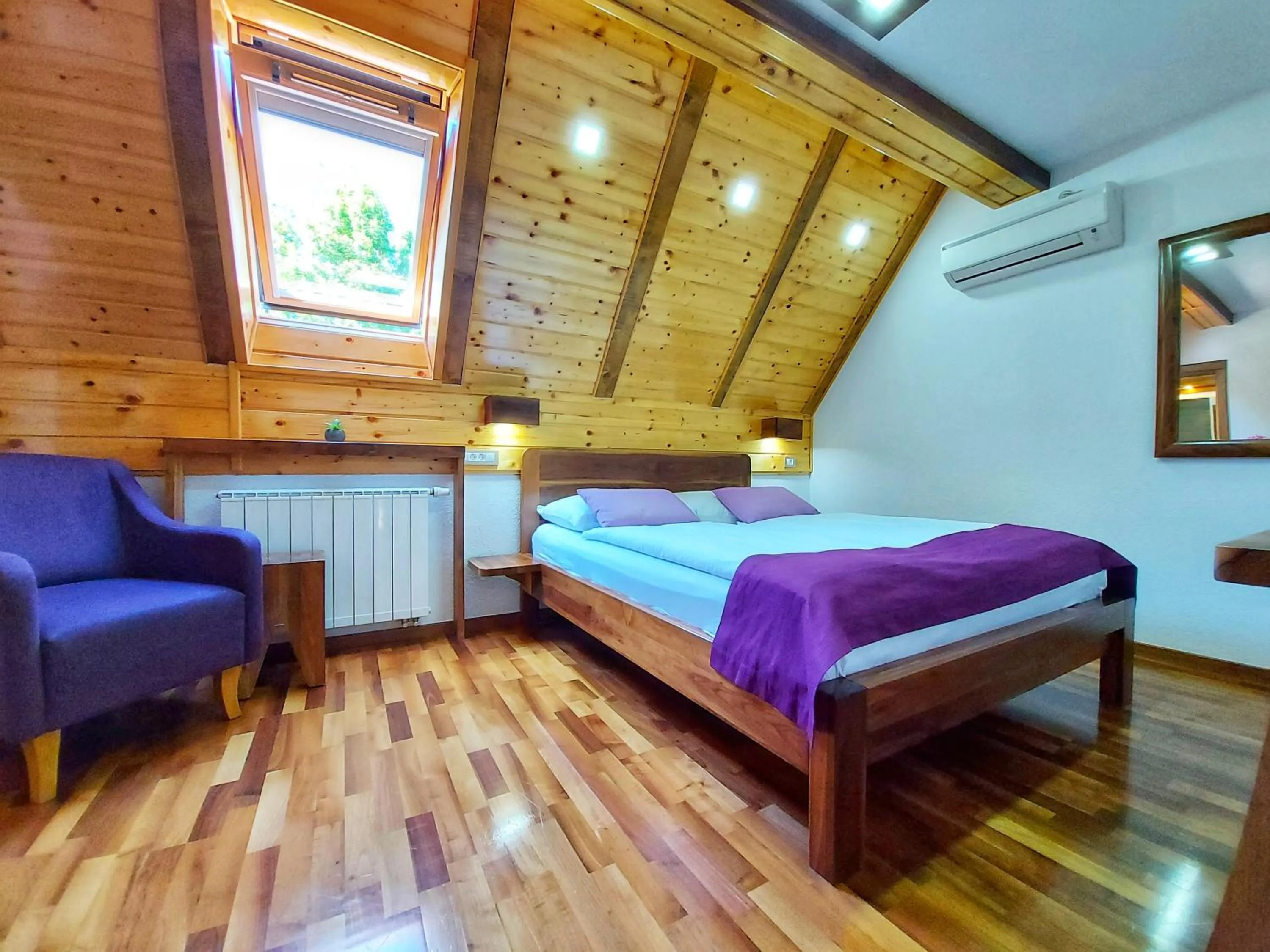 Bed in Plitvice Ethno House