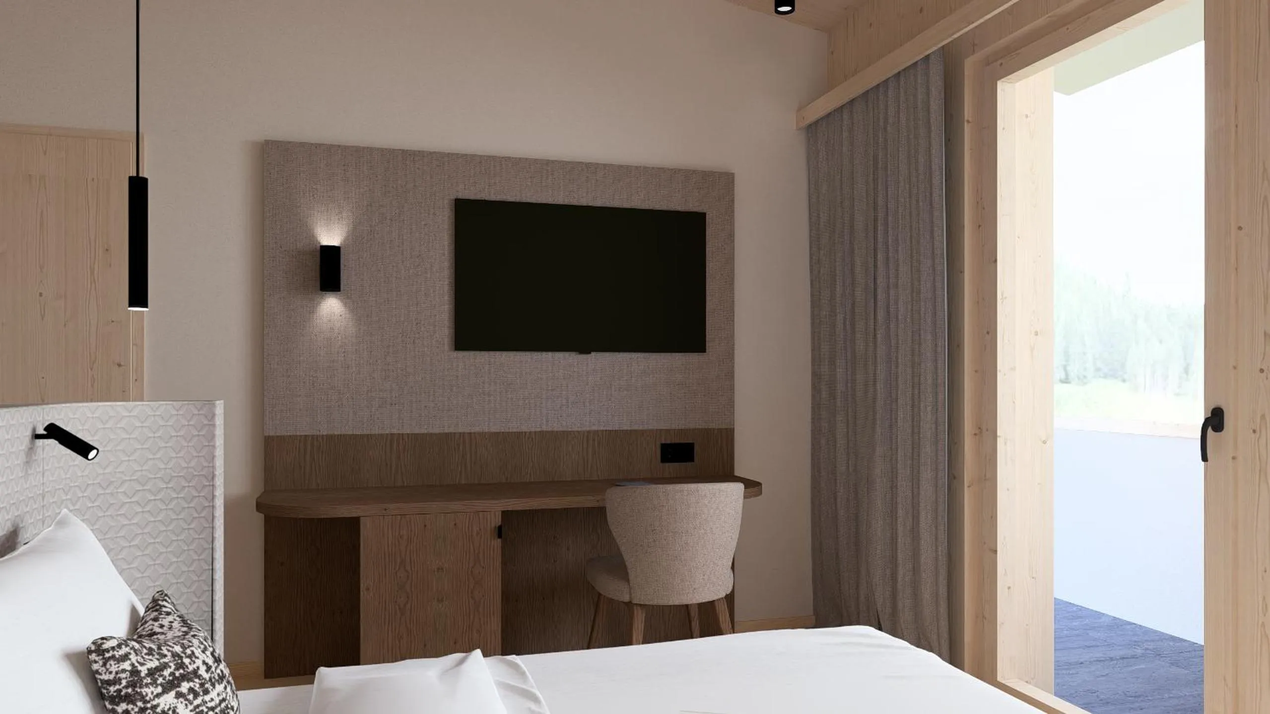 TV and multimedia, Bed in Hotel Neubergerhof