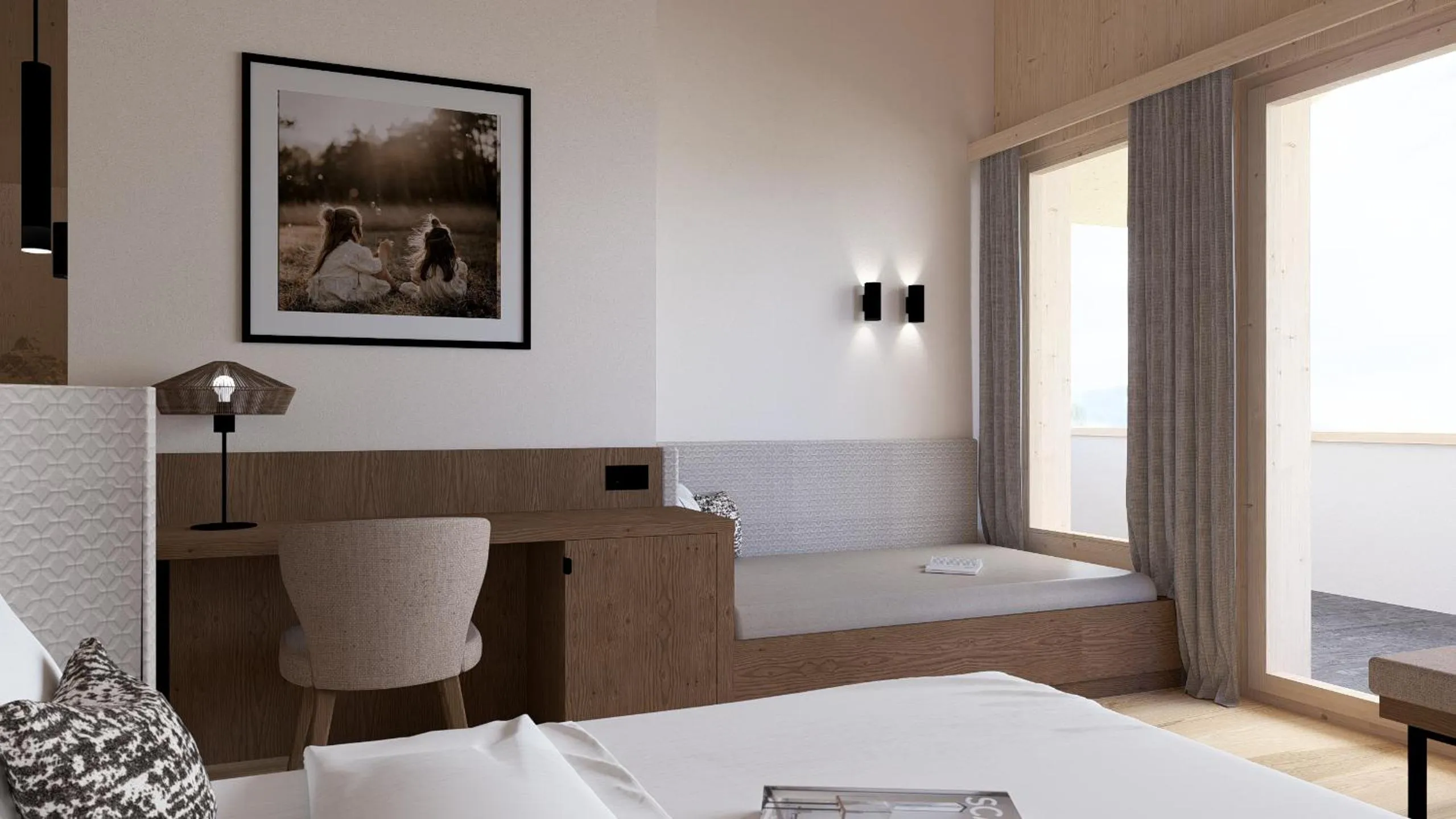 Photo of the whole room, Bed in Hotel Neubergerhof