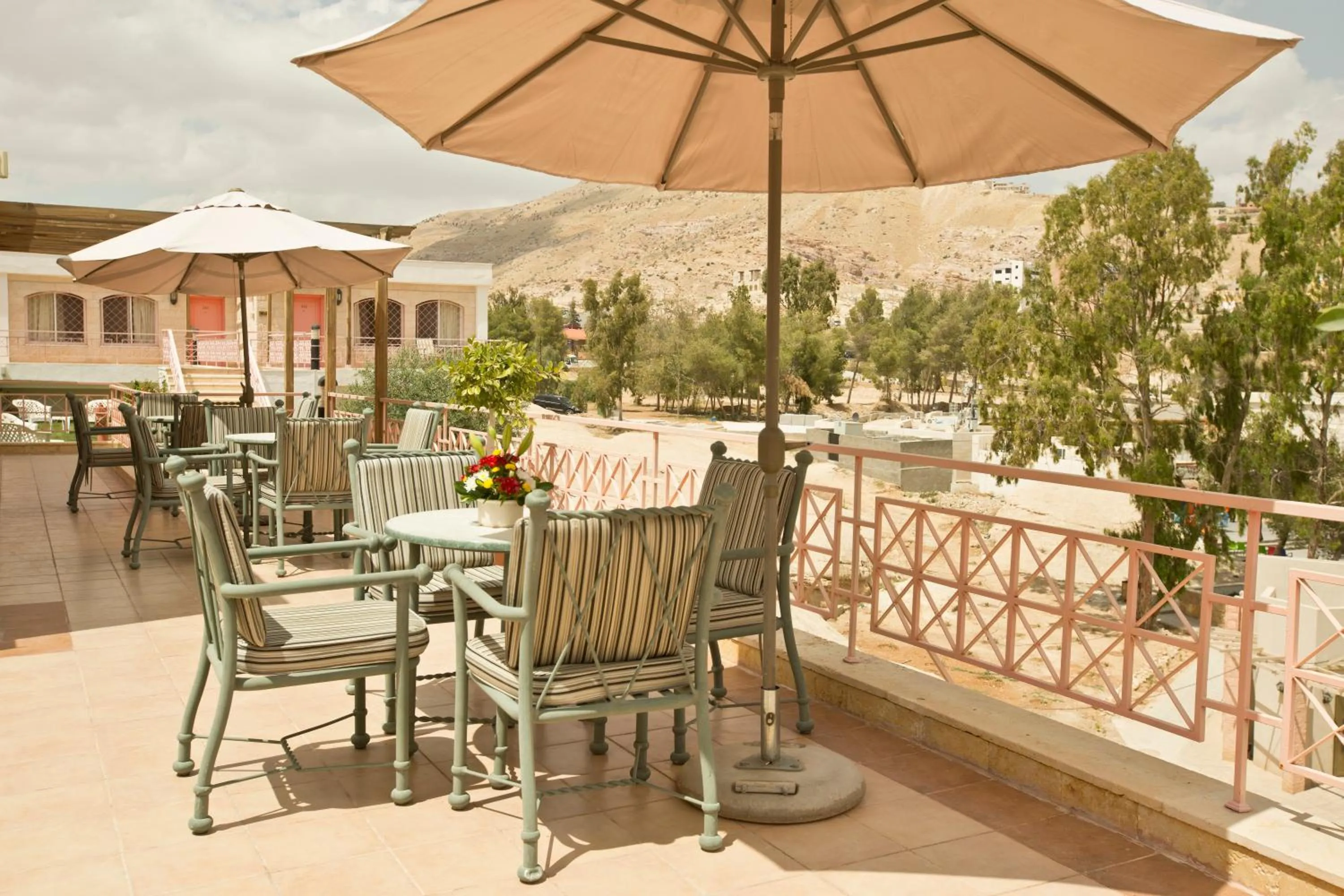 Seating area in Petra Guest House Hotel