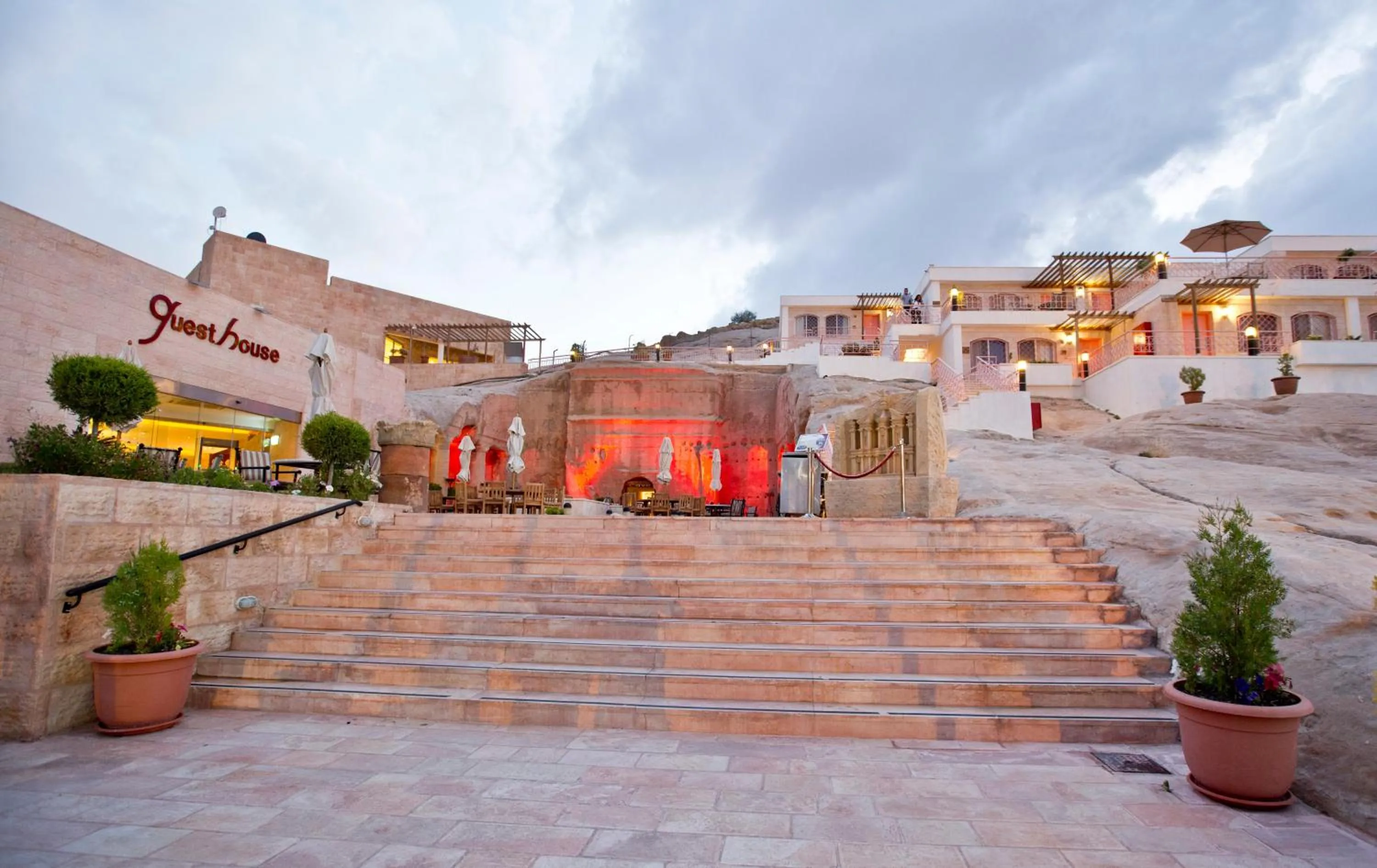 Facade/entrance in Petra Guest House Hotel