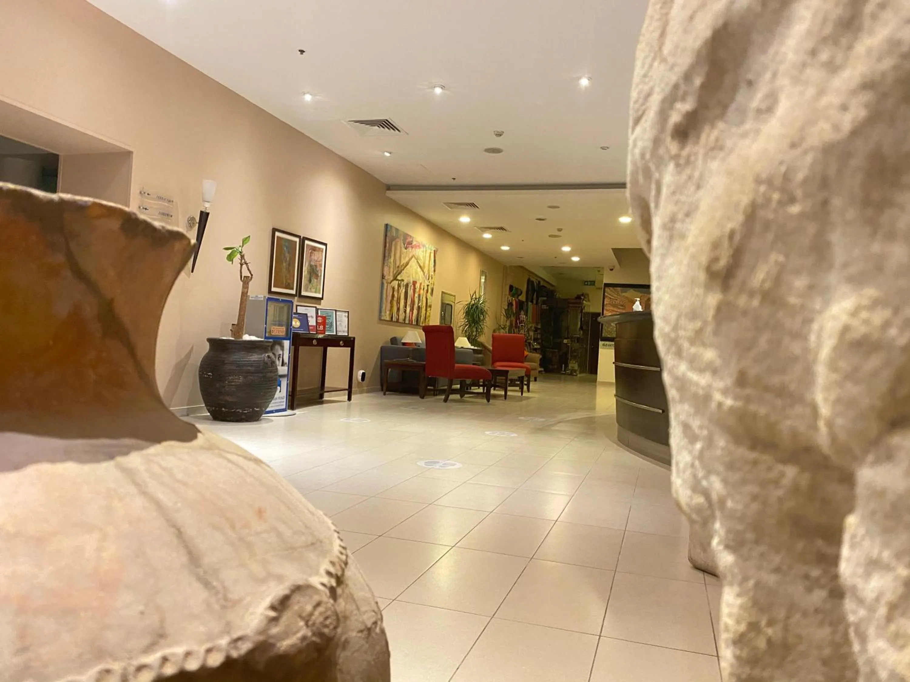 Lobby or reception in Petra Guest House Hotel