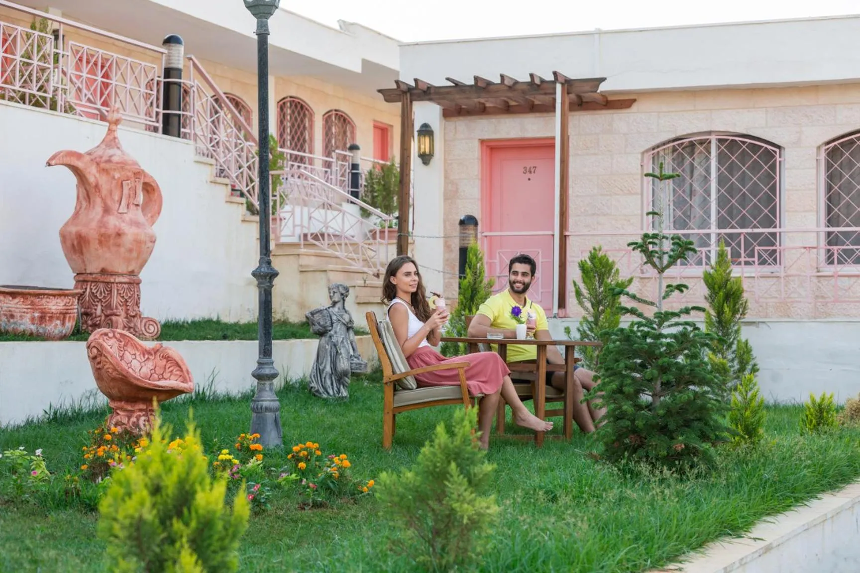 Garden in Petra Guest House Hotel