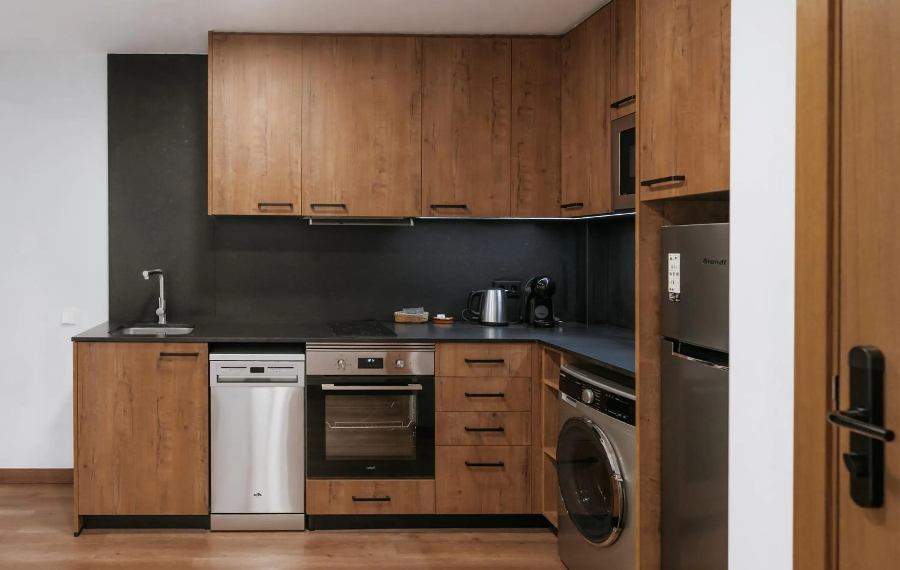 Kitchen or kitchenette in Hotelet Casa Padró