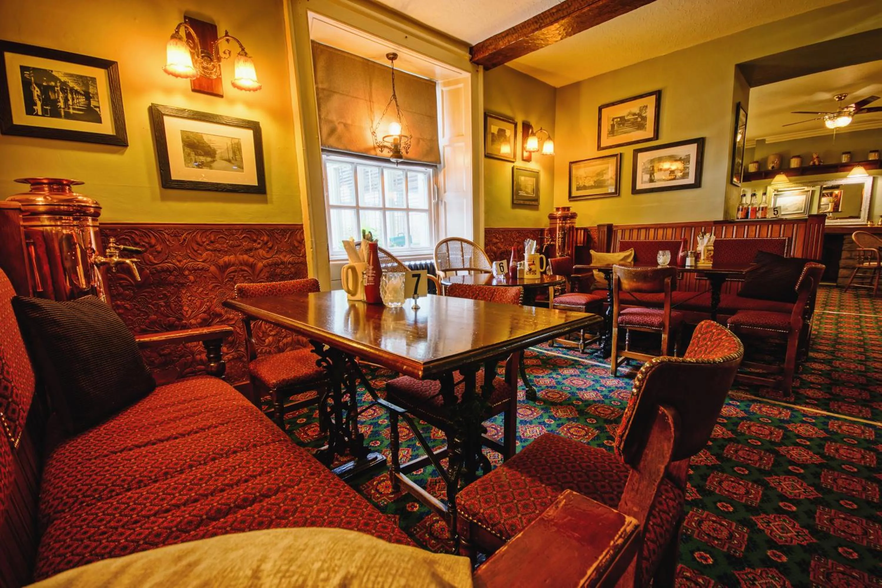 Dining area in Yorkshire Bridge Inn