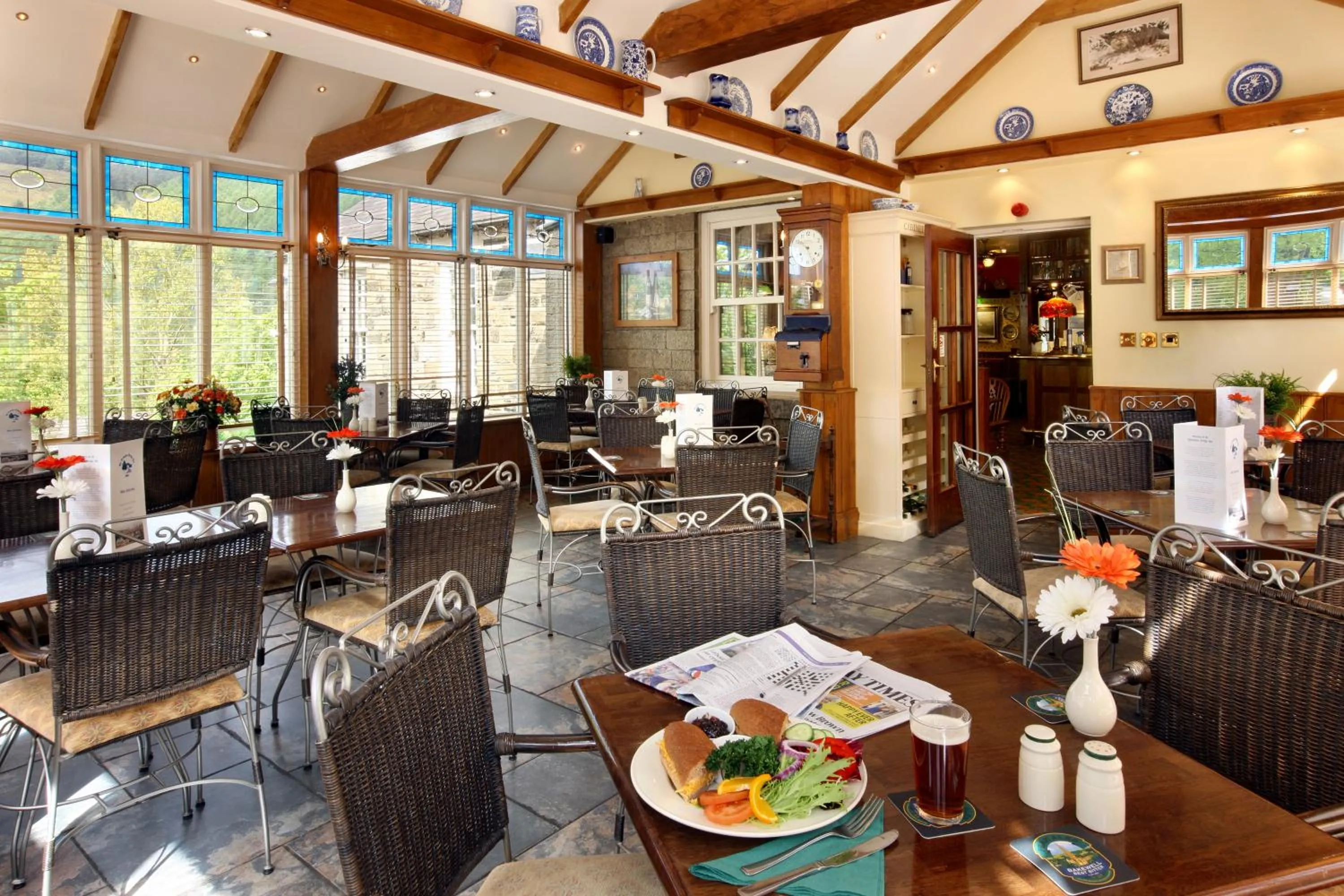 Dining area in Yorkshire Bridge Inn