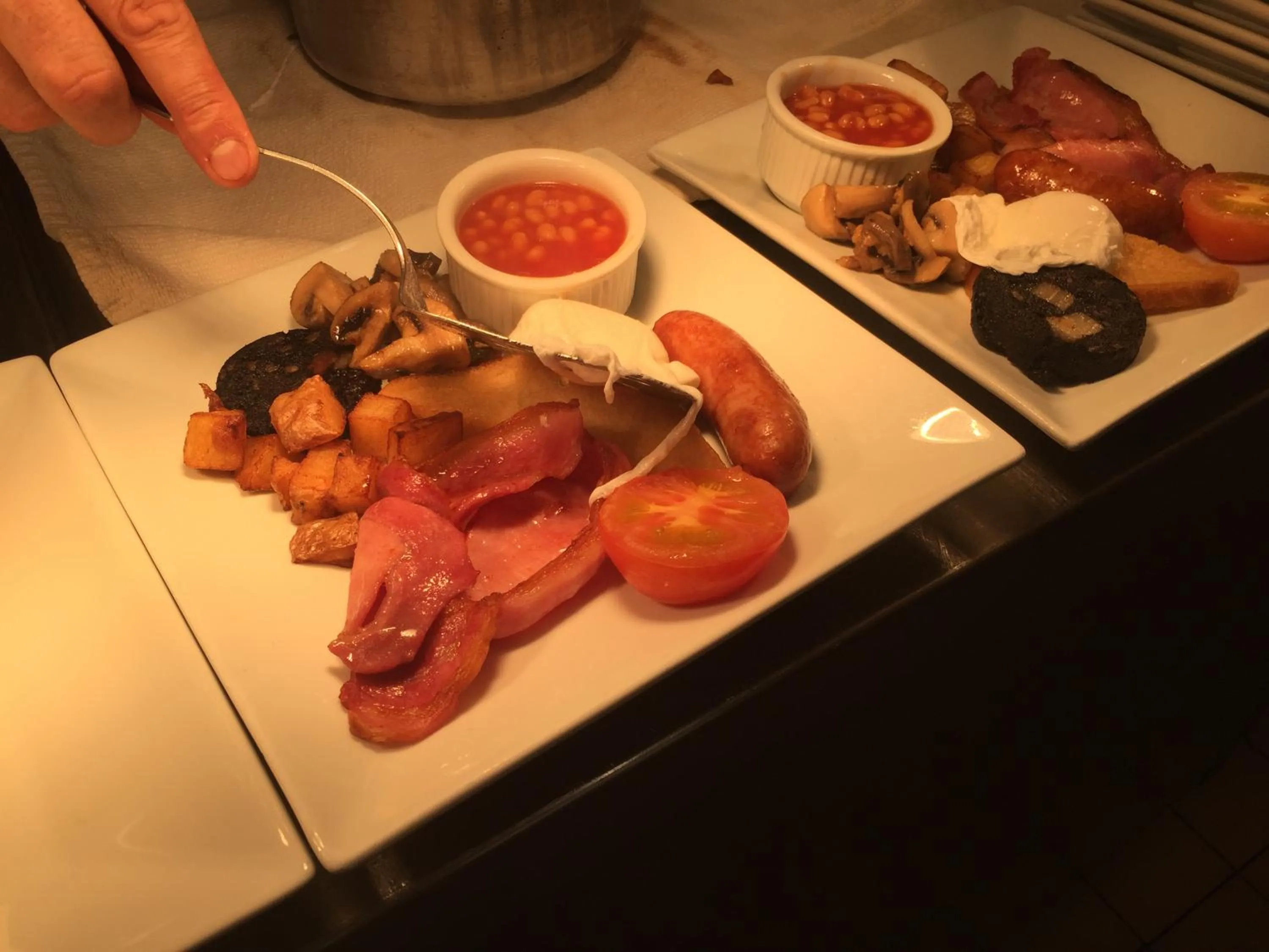 English/Irish breakfast in Yorkshire Bridge Inn