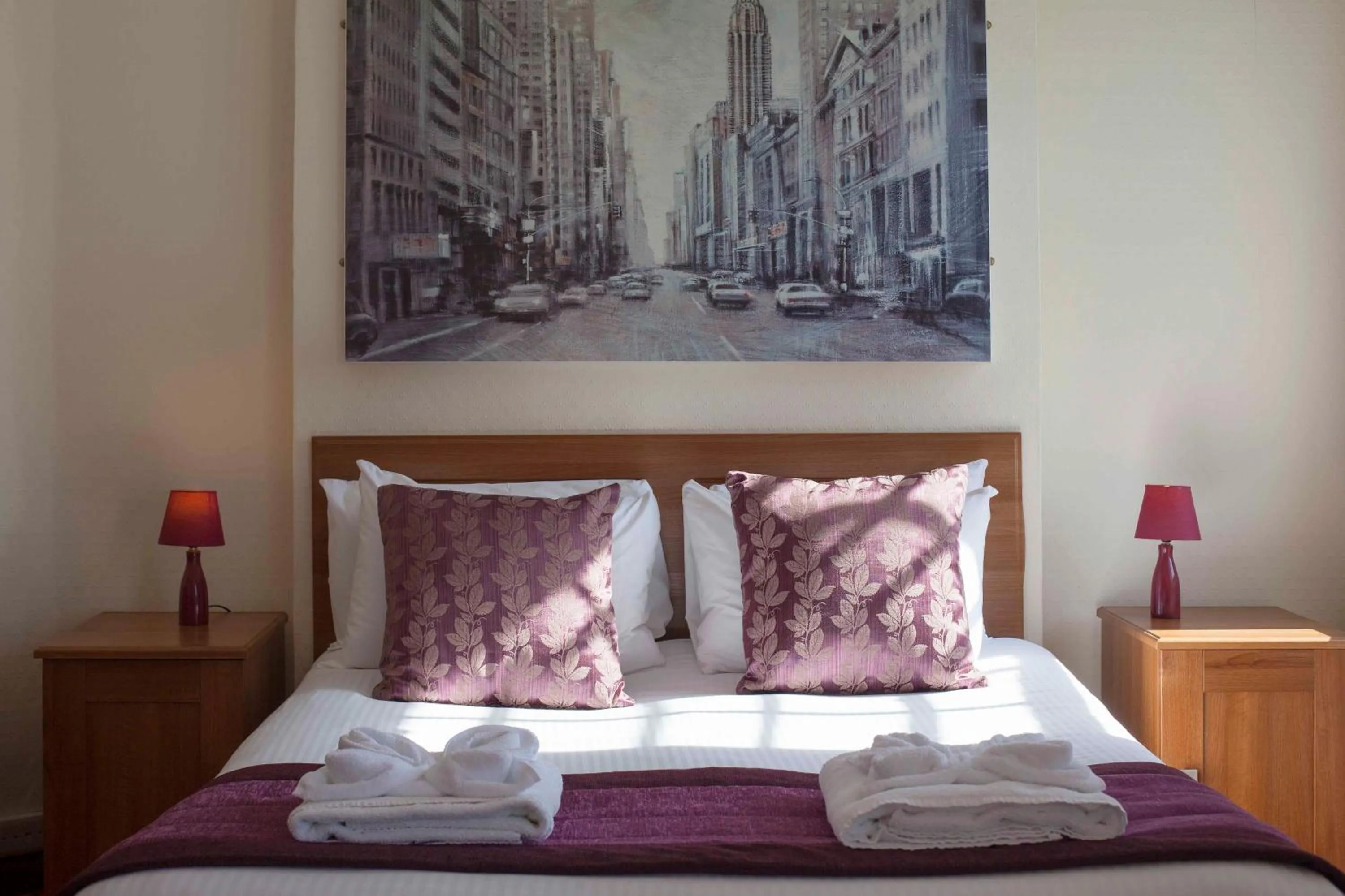 Bed in Royal Beacon Hotel