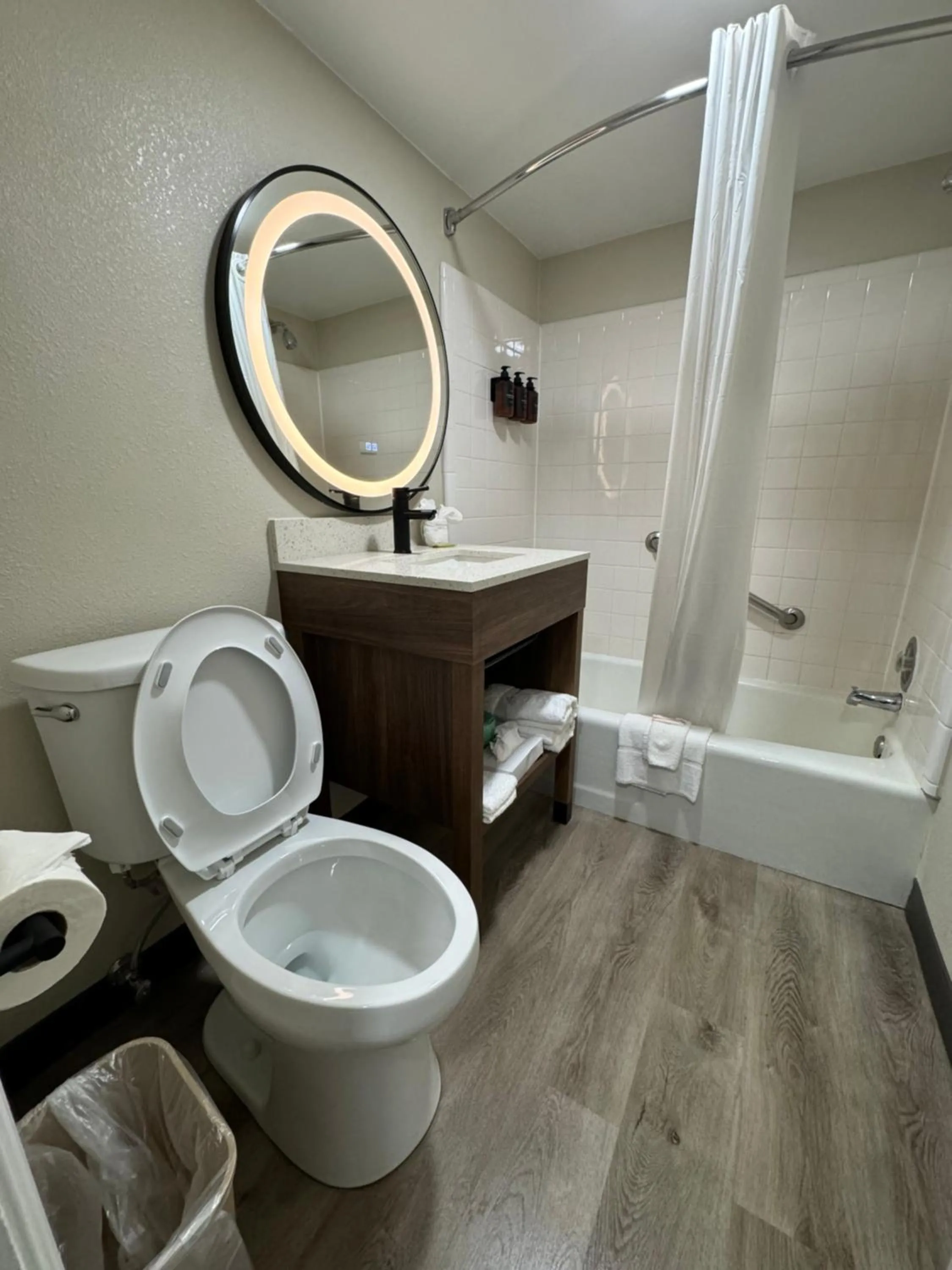 Shower in Governor House Inn Arlington/Falls Church