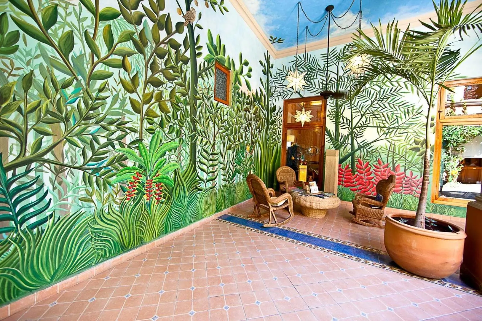 Patio in Hotel Boutique Casa San Angel