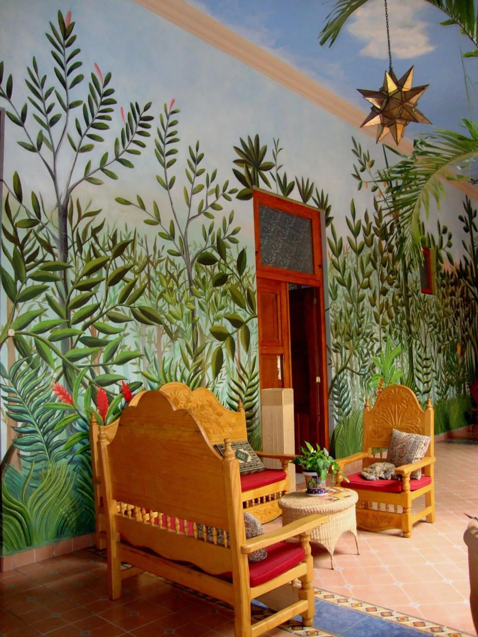 Seating area in Hotel Boutique Casa San Angel