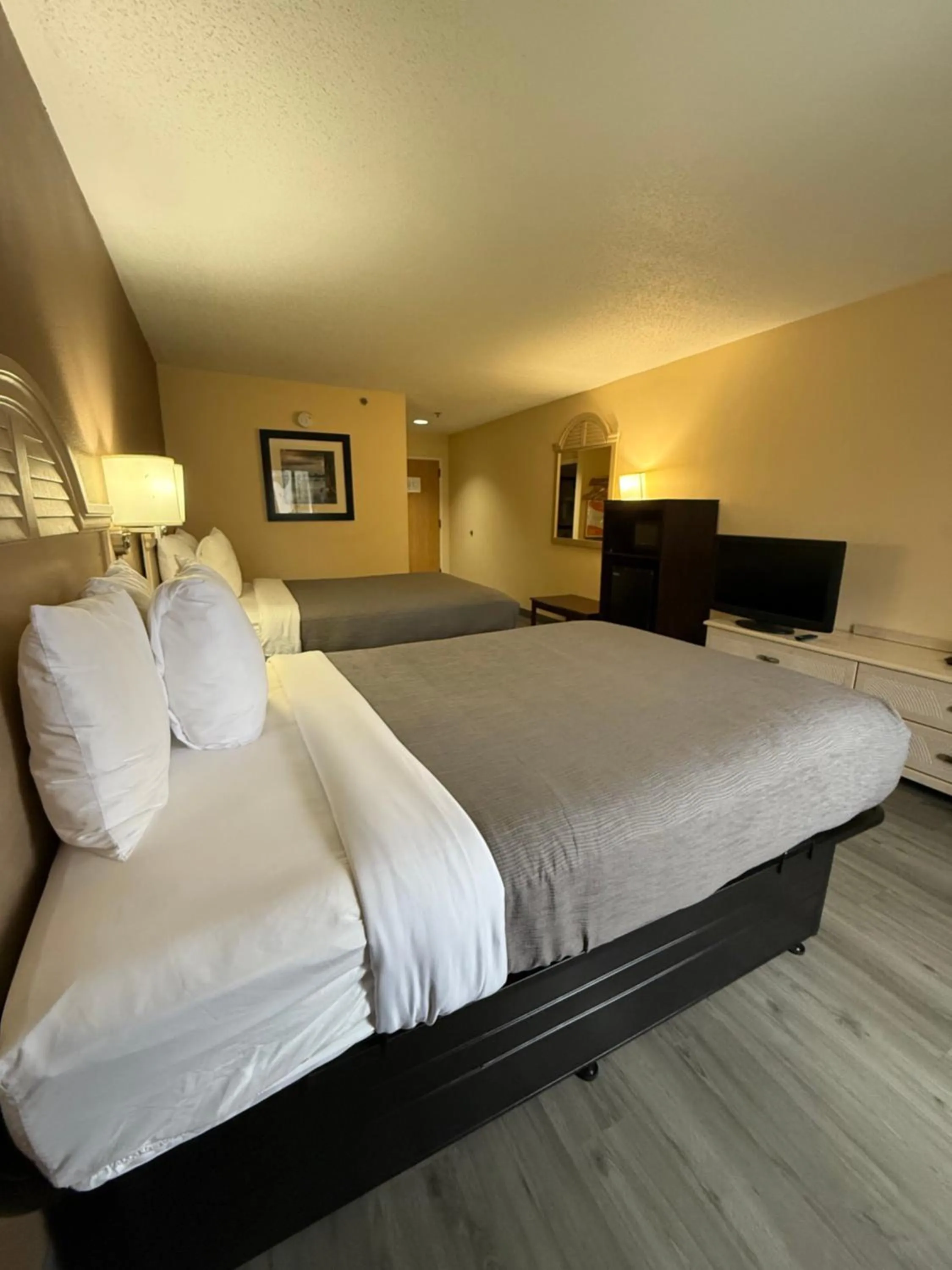 TV and multimedia, Bed in Quality Inn & Suites Exmore - Eastern Shore