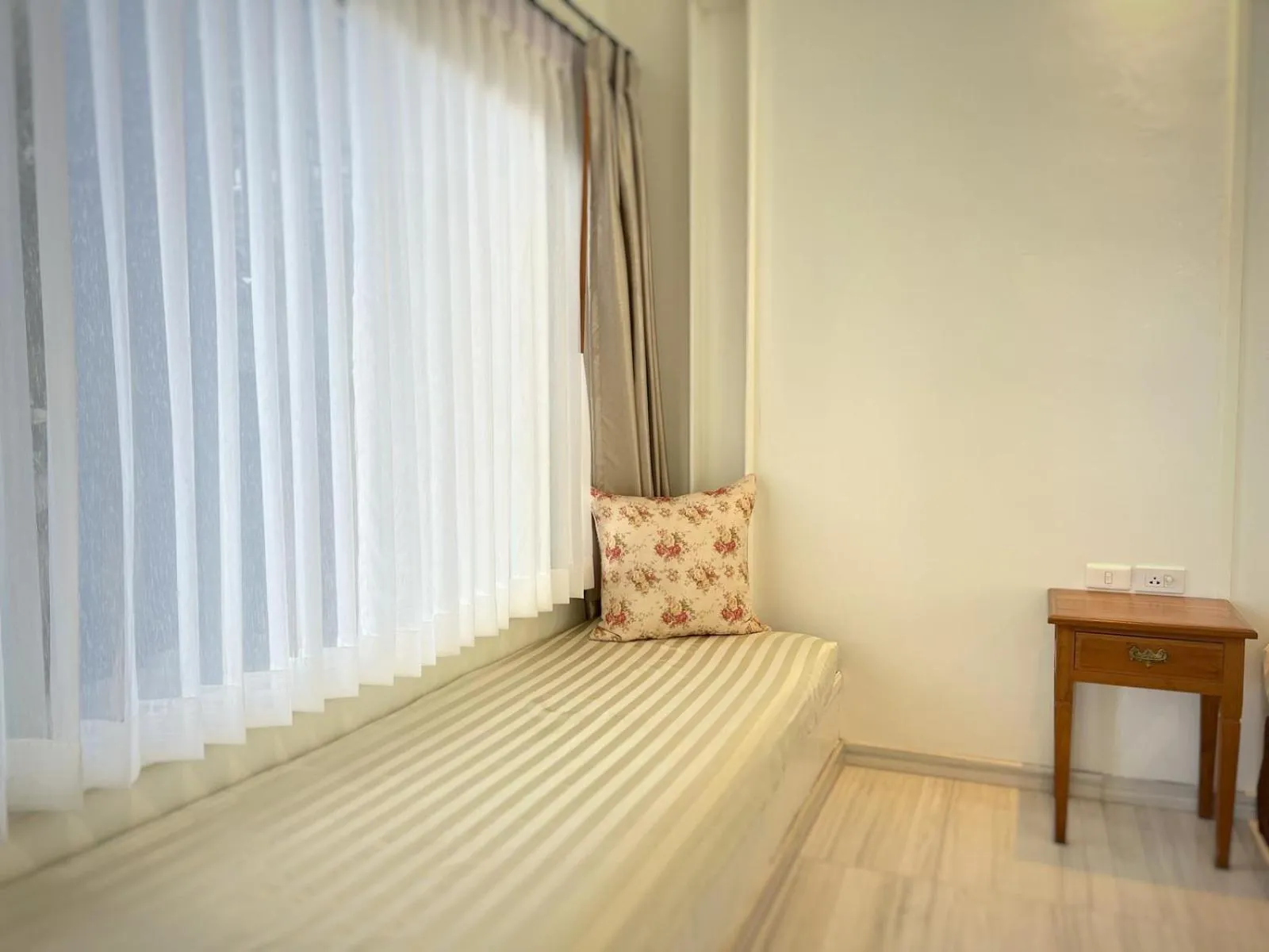 Seating area in 3B Boutique Hotel