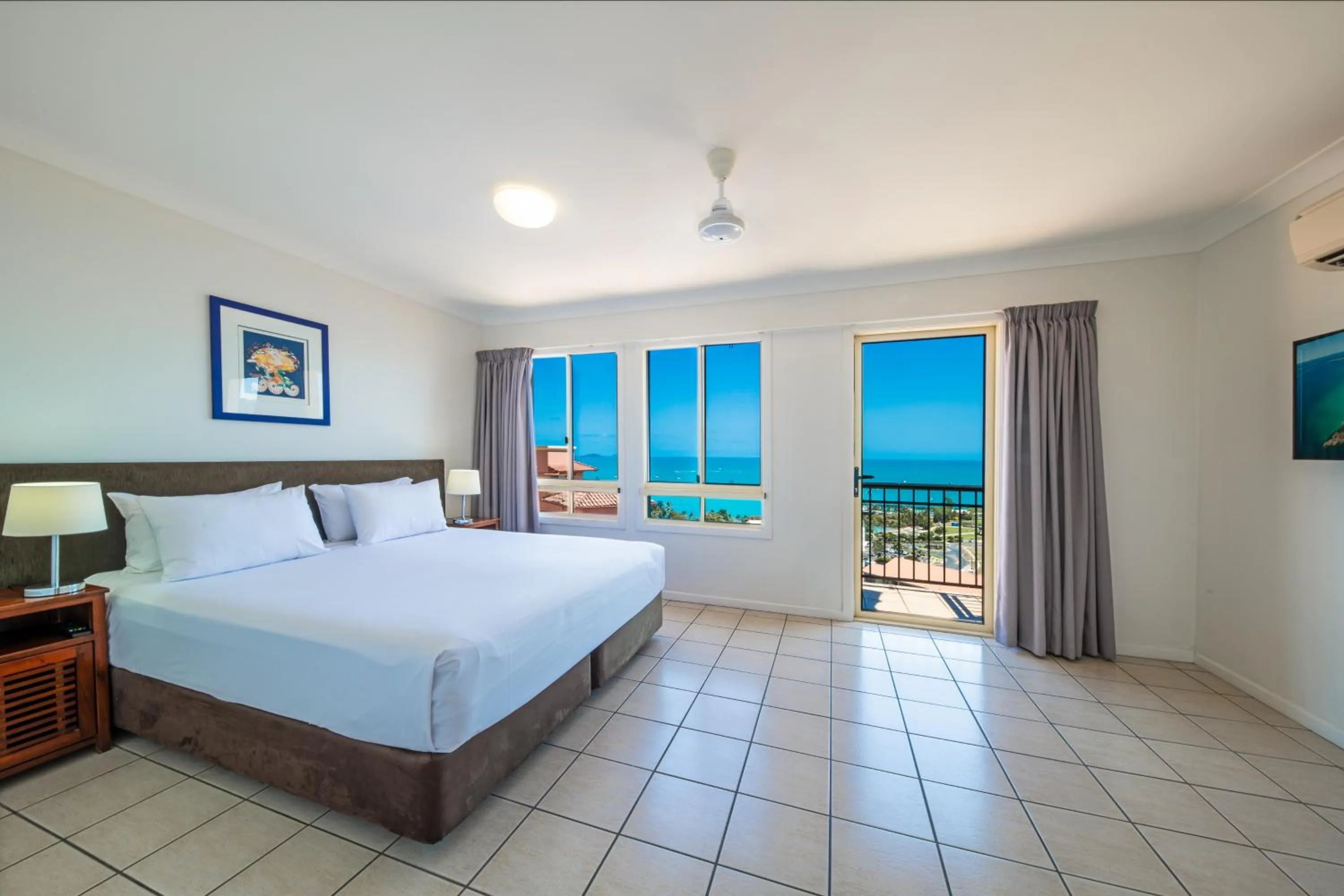 Bed in Martinique Whitsunday Resort