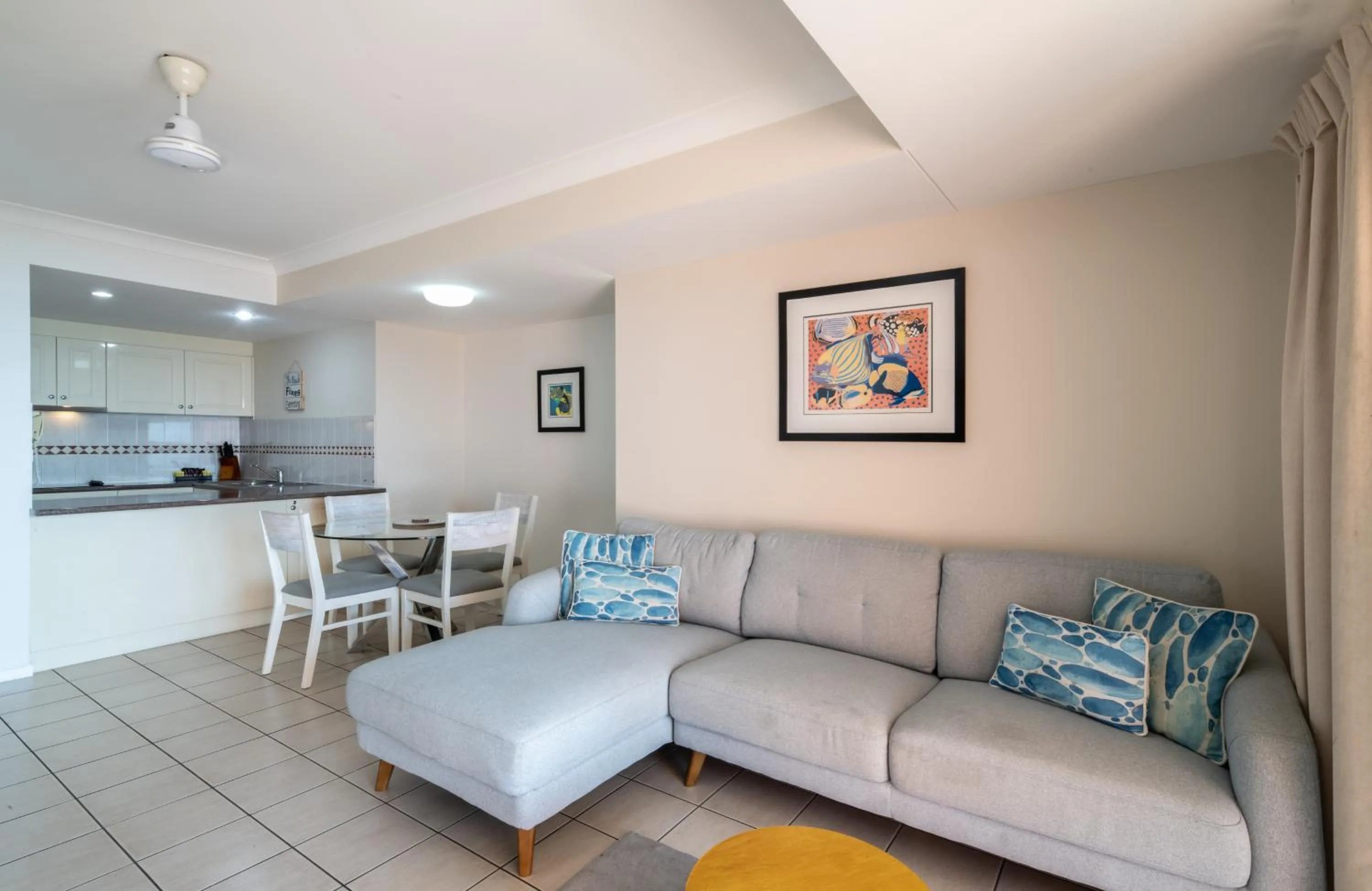 Living room in Martinique Whitsunday Resort