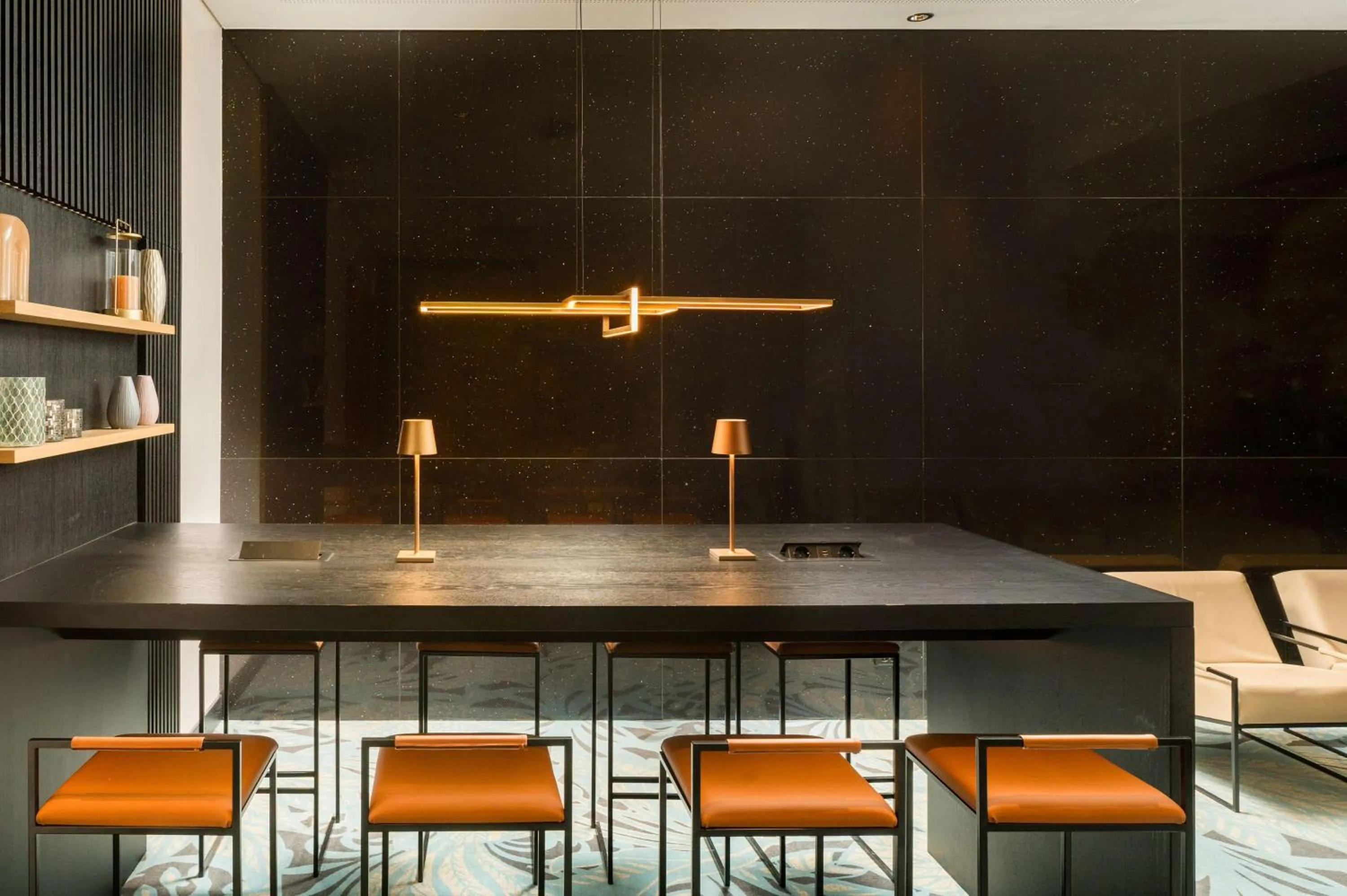 Lobby or reception in Radisson Blu Hotel, Hamburg