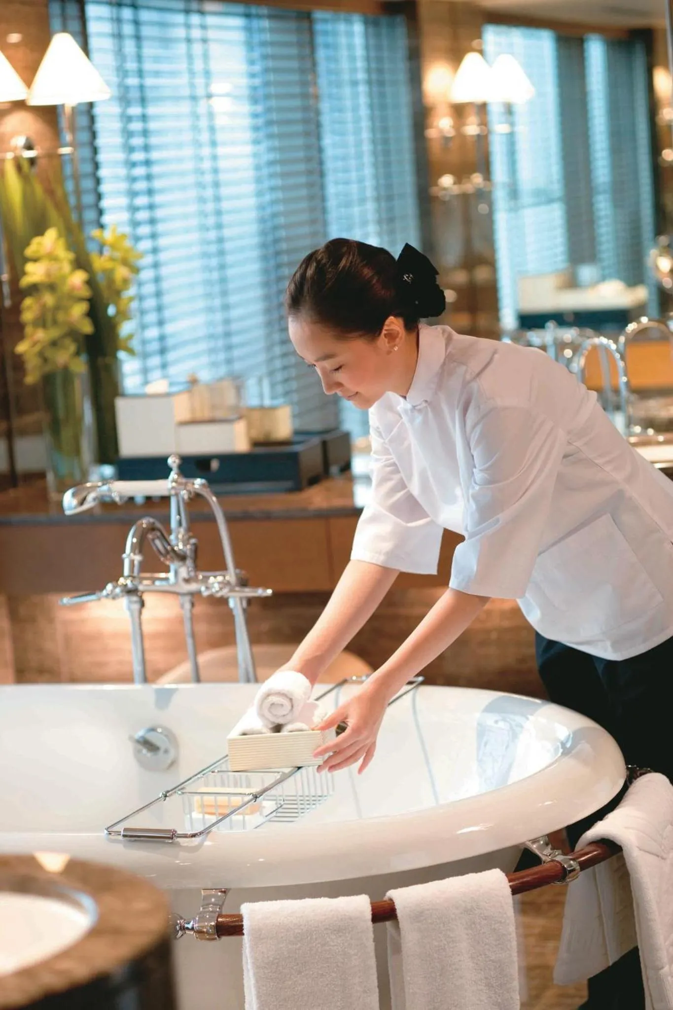 Bedroom in Mandarin Oriental, Hong Kong