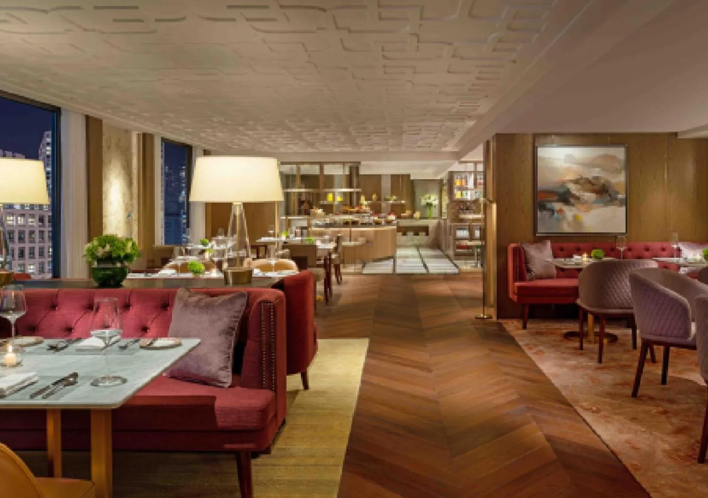 Decorative detail in Mandarin Oriental, Hong Kong