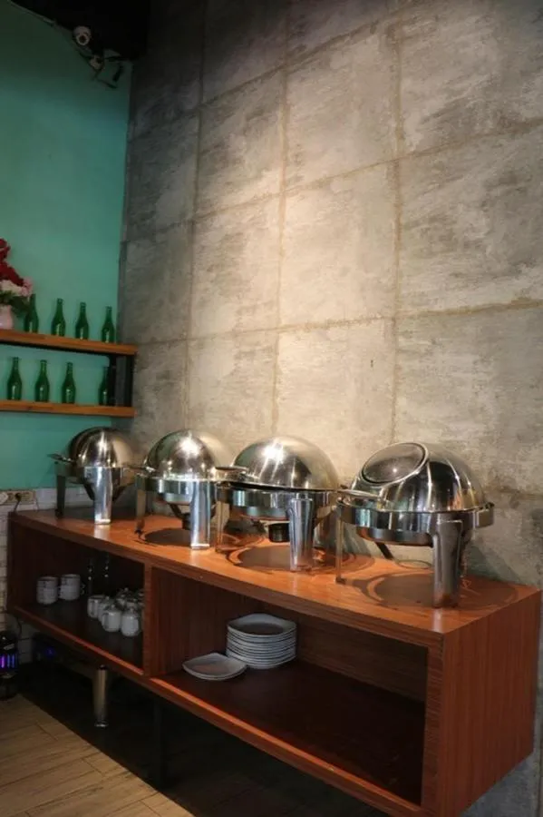 Buffet breakfast in CREW EXPRESS Hotel