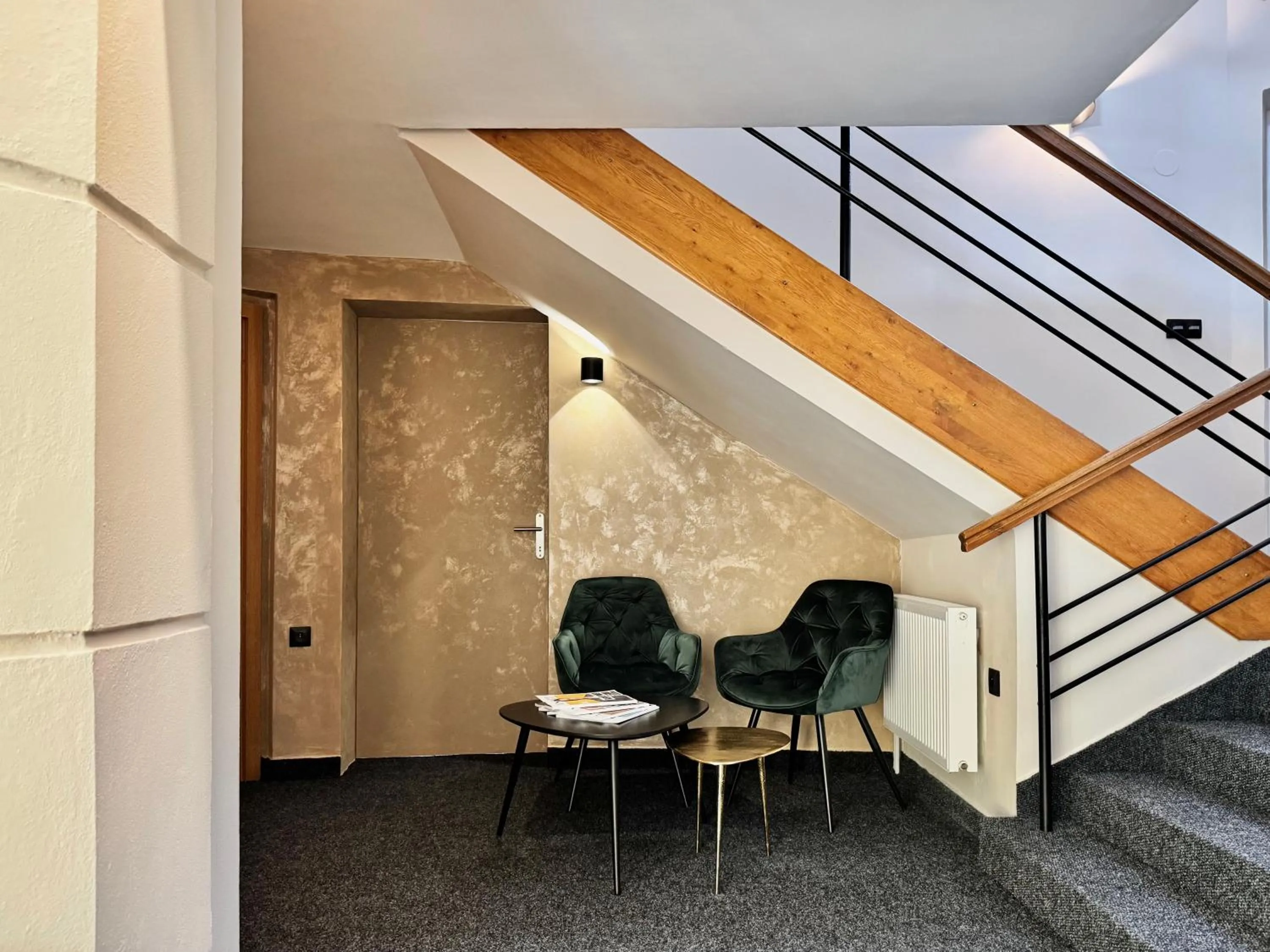 Seating area in Hotel U Vlašského Dvora