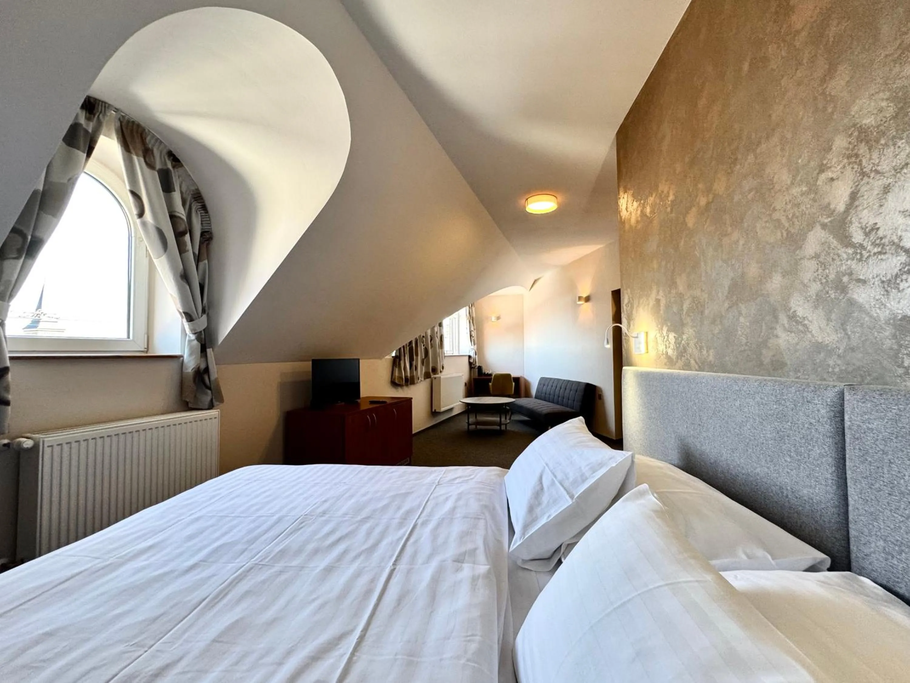 Bed in Hotel U Vlašského Dvora