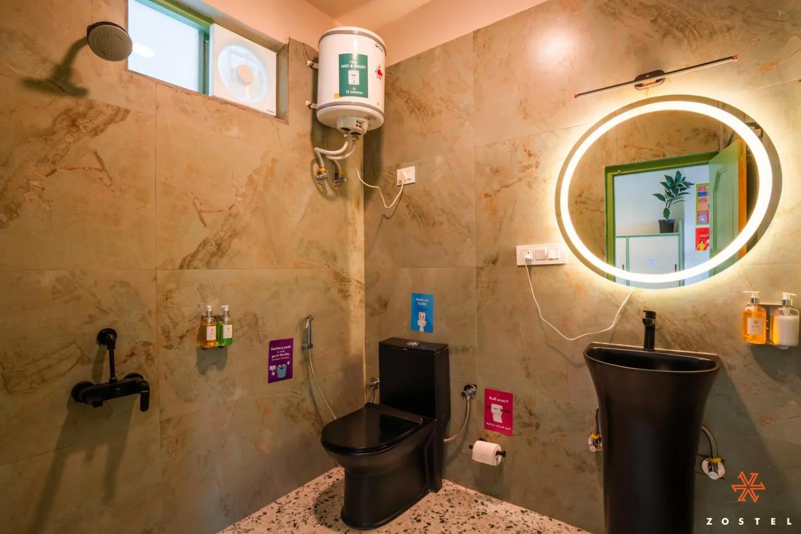 Bathroom in Zostel Dharamkot