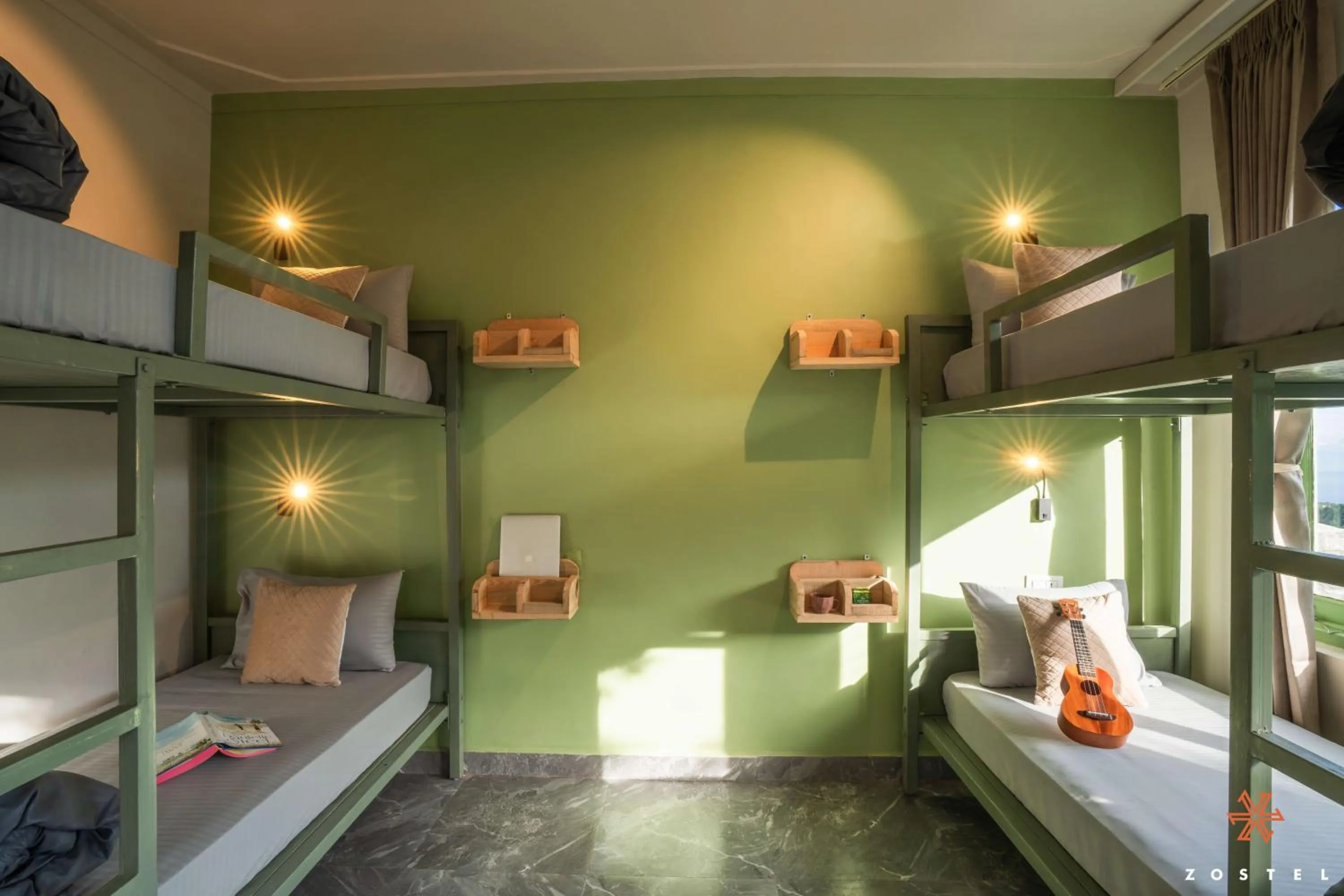 Bed in Zostel Dharamkot