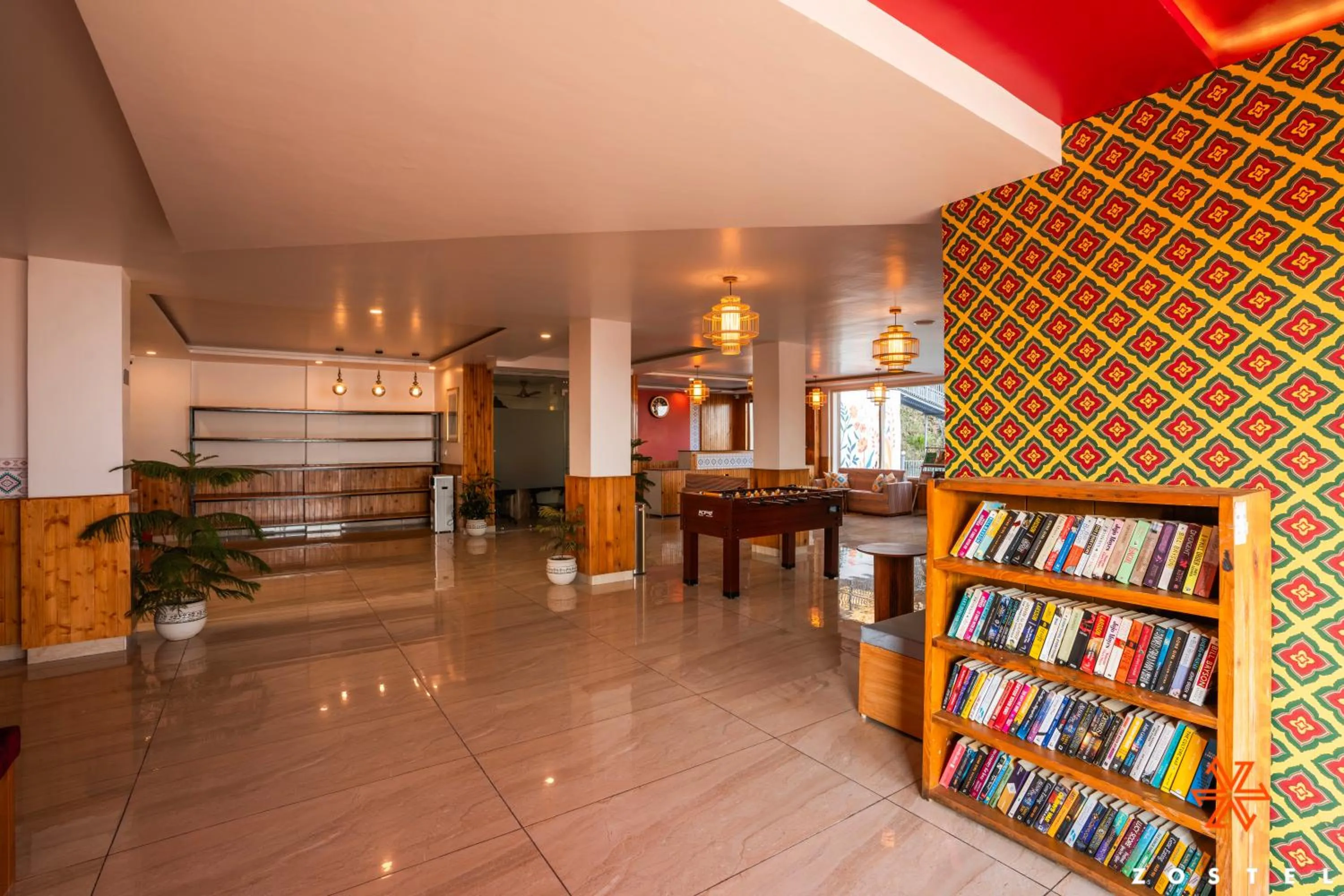 Library in Zostel Dharamkot